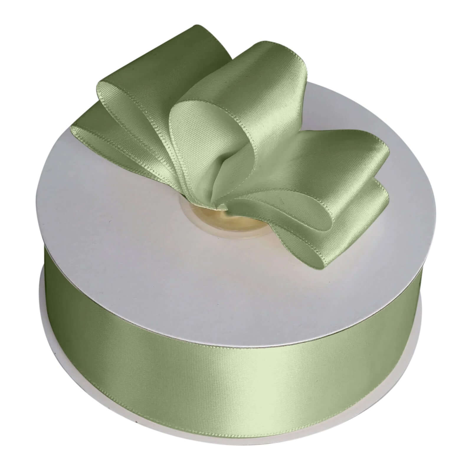 Hot! 50 Yards 1.5" Sage Green Single - Face Decorative Satin Ribbon
