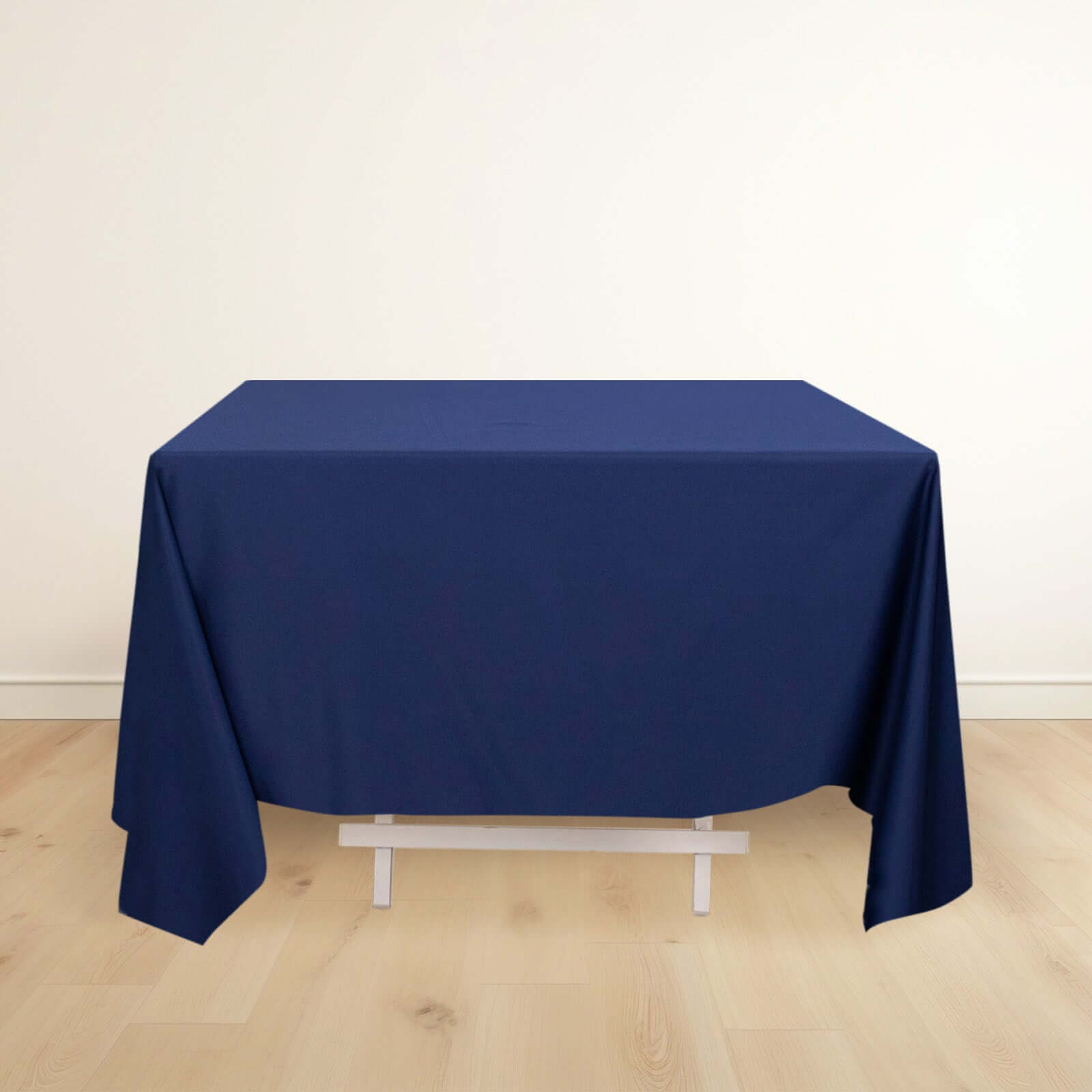 Navy Blue Premium 70x70 Scuba Square Tablecloth - Anti - Wrinkle & Stain - Resistant