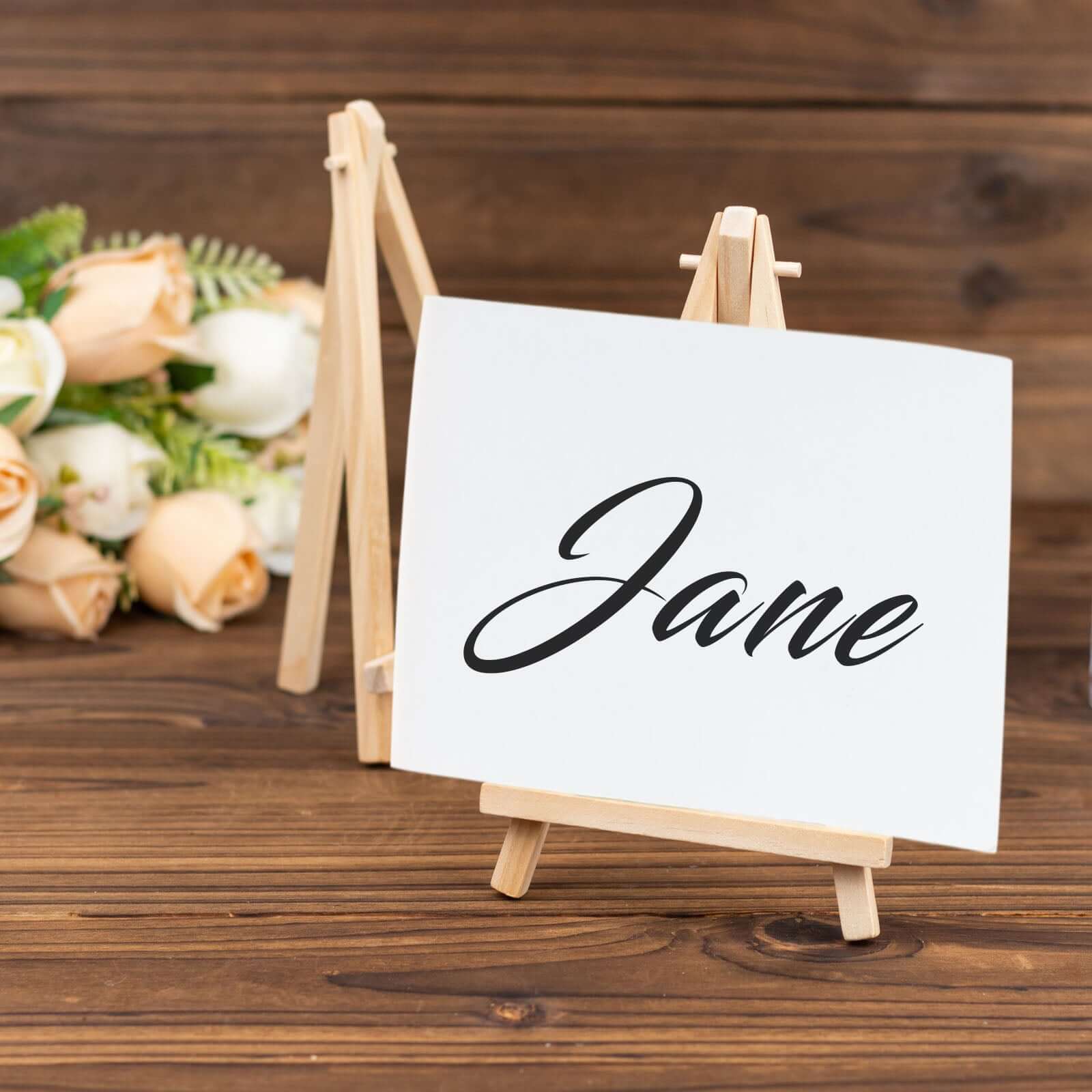 Hot Sale! 10-Pack Natural Wooden Foldable Place Card Holders