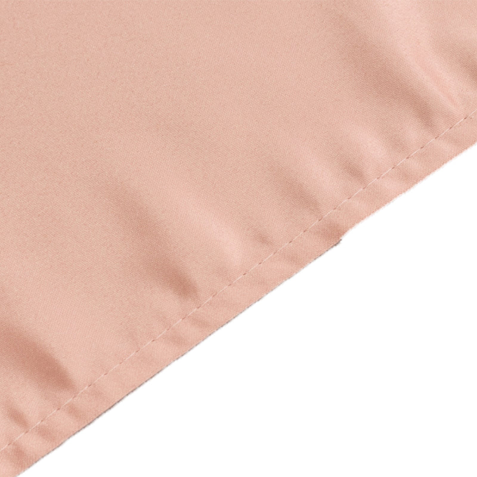 Lamour Satin Rectangle Tablecloth in Dusty Rose - Durable & Soft, Ideal for Events