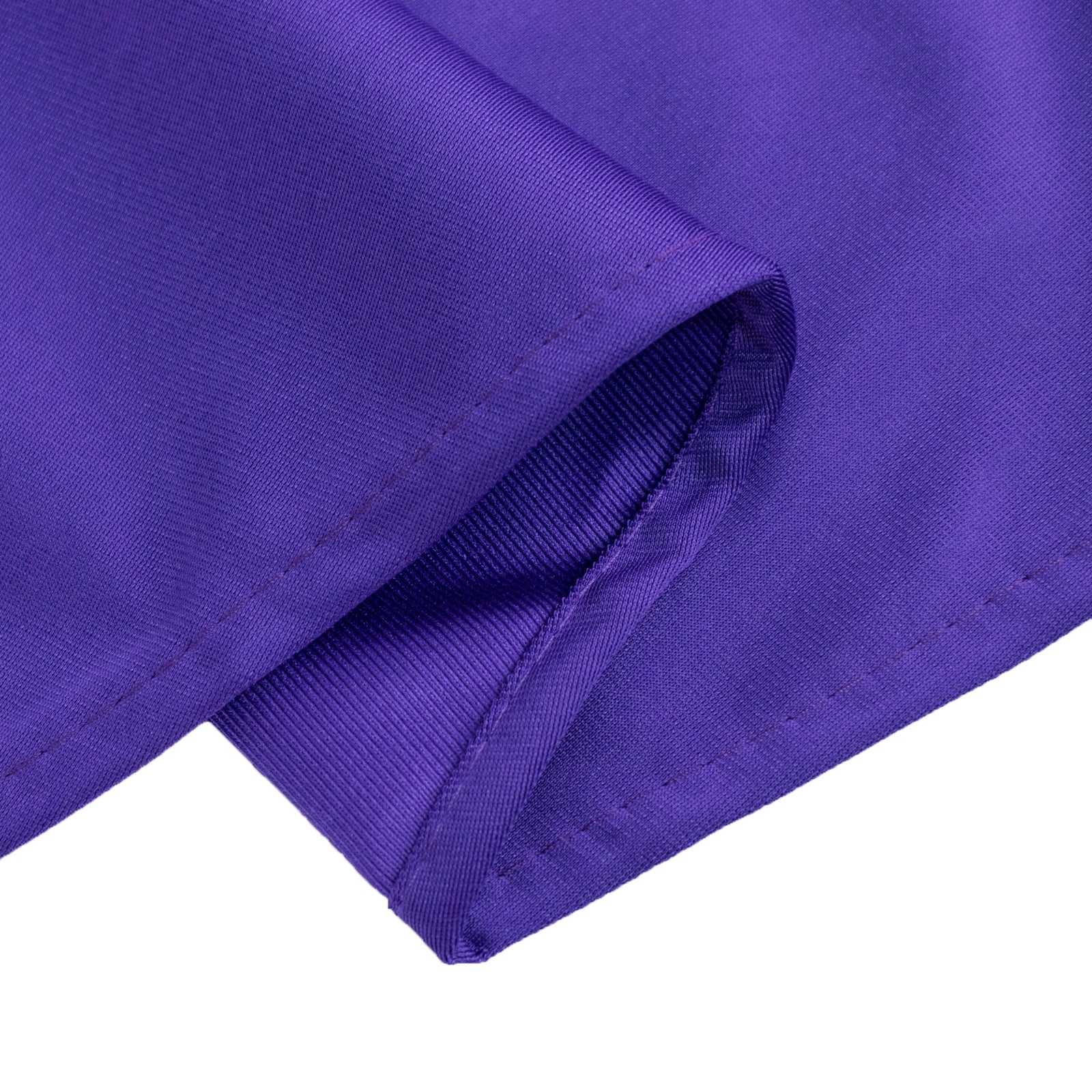 Premium Purple 90-Inch Round Scuba Tablecloth - Stain & Wrinkle Resistant