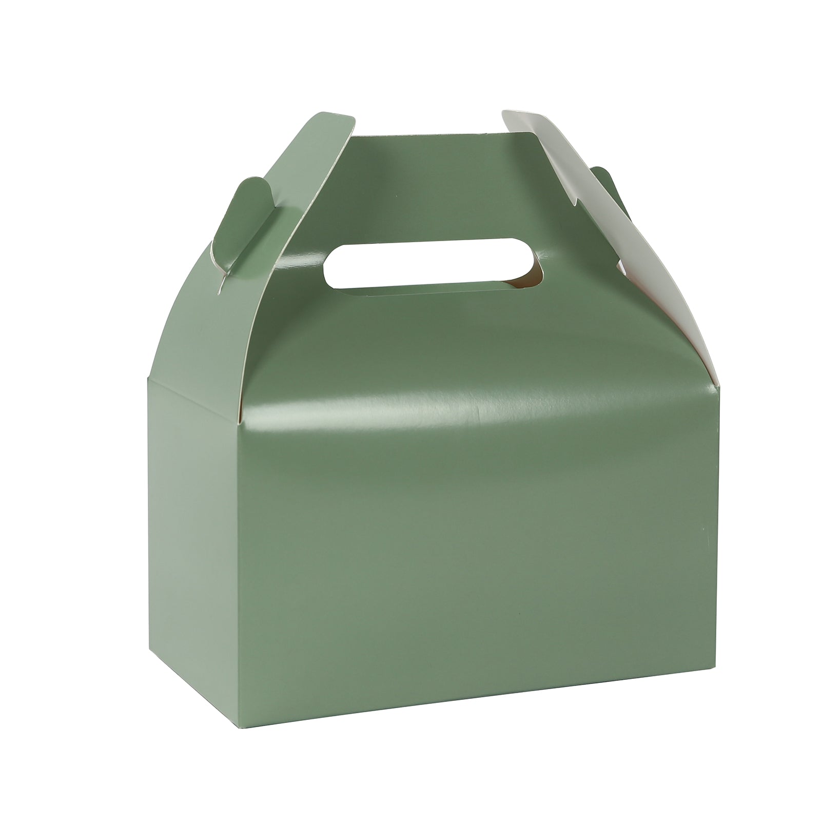 25-Pack Dusty Sage Green Party Candy Gift Tote Gable Boxes - Hot Sale!