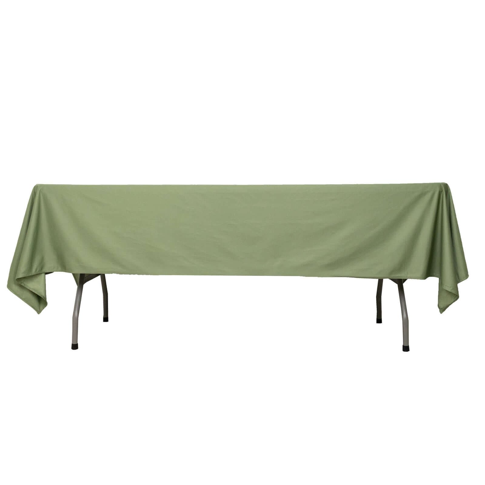 Wrinkle-Free & Stain-Resistant Premium Scuba 60x102 Dusty Sage Green Rectangular Tablecloth