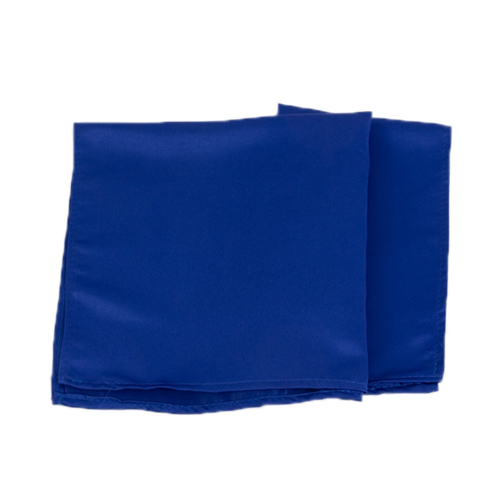 5-Pack Royal Blue Lamour Satin 20x20 Dinner Napkins - Soft Matte Finish, Great Value!