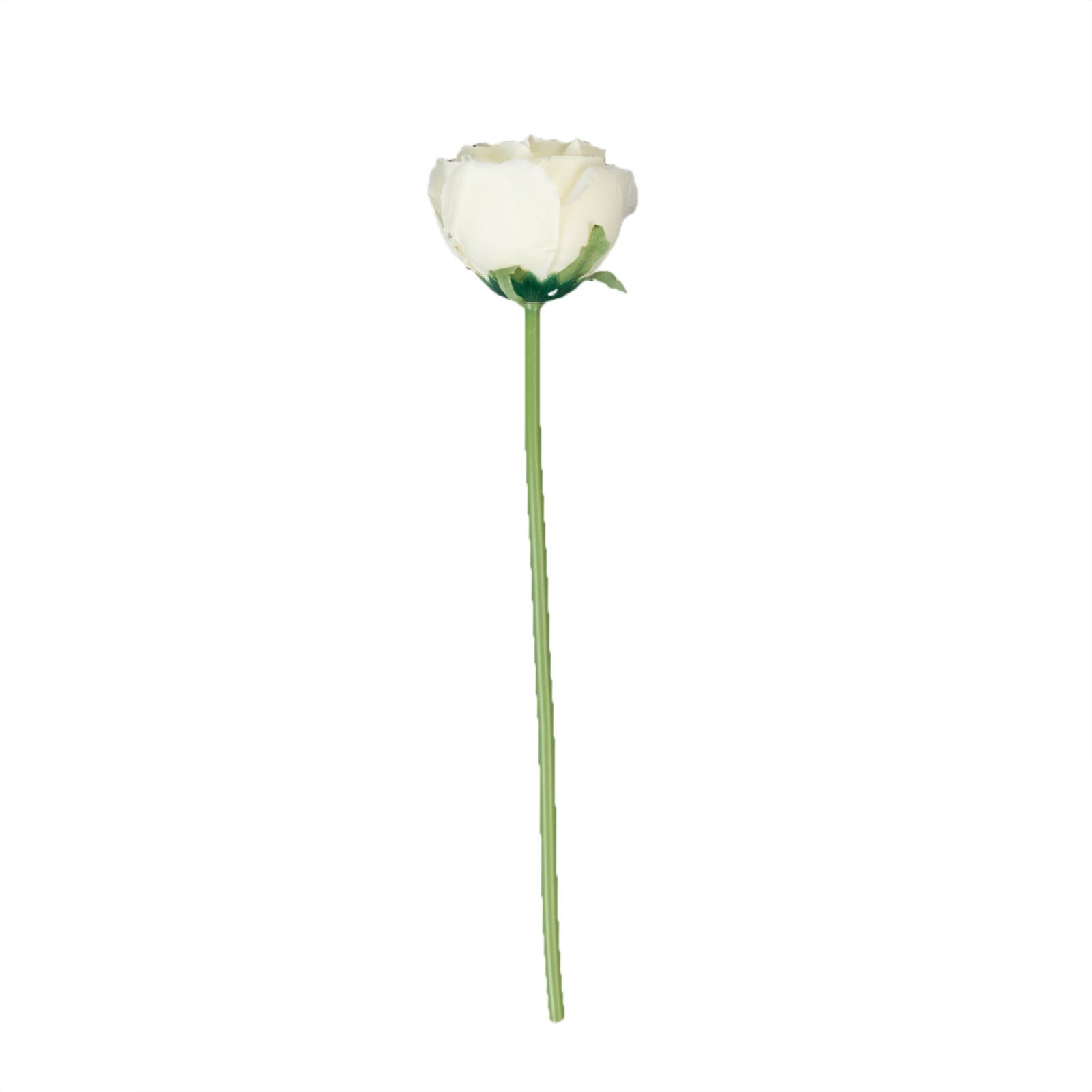 10 Pieces High - Quality Ivory Artificial Single - Stem Silk Roses for Stunning Flower Arrangements