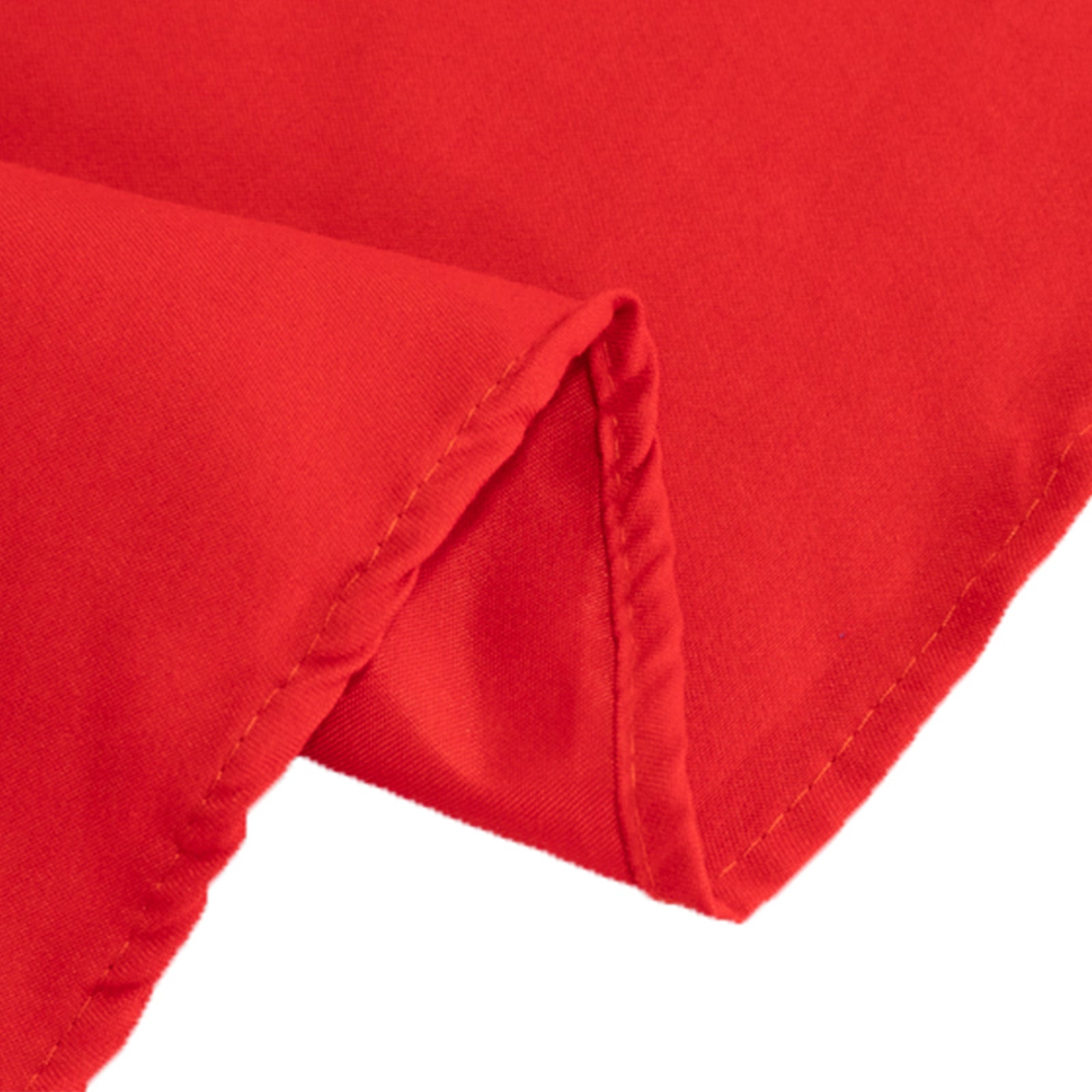 Hot Deal! 70-Inch Red Wrinkle-Resistant Cotton Blend Round Tablecloth for Events