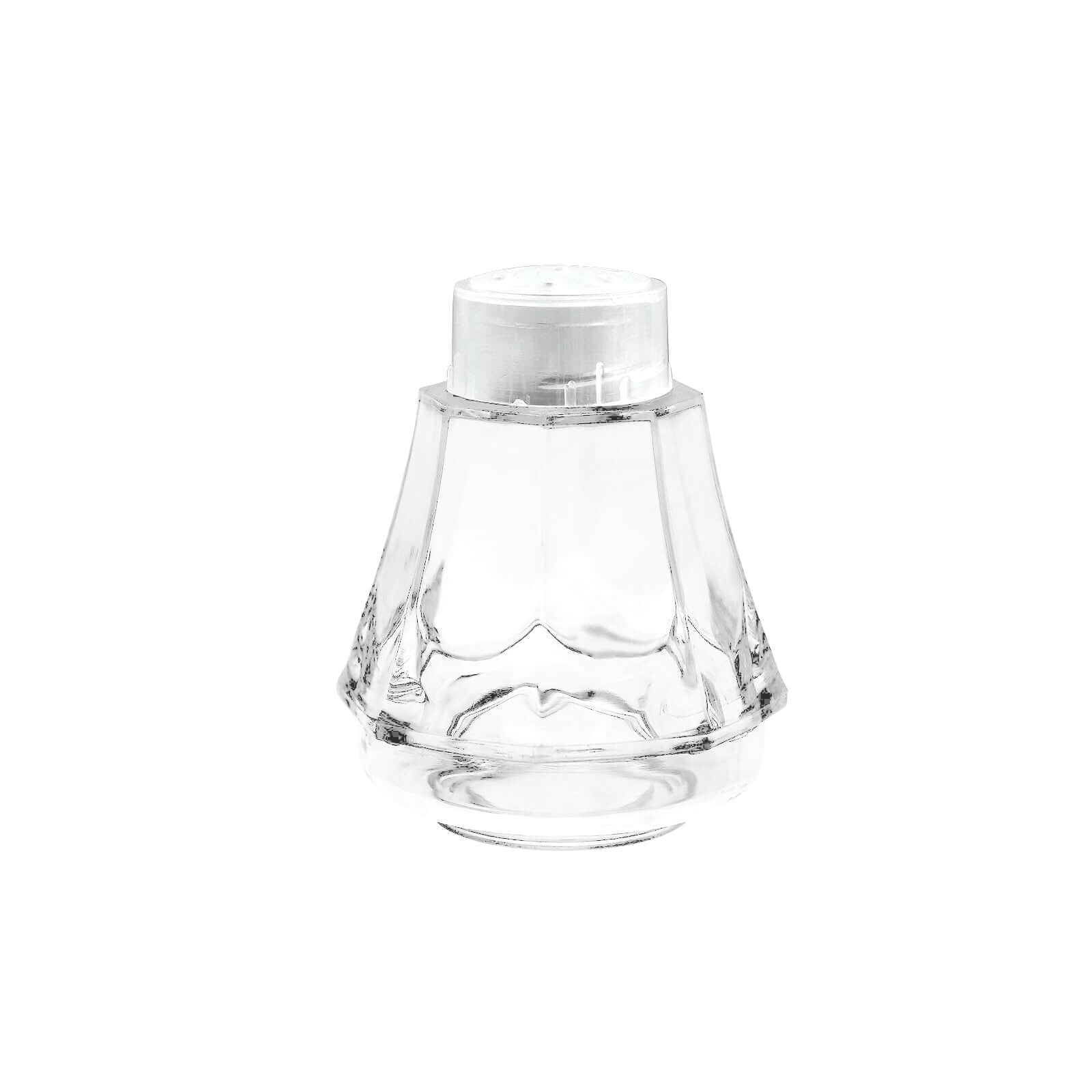 Set of 12 Clear 2.5-Inch Plastic Salt and Pepper Shakers for Party Gifts
