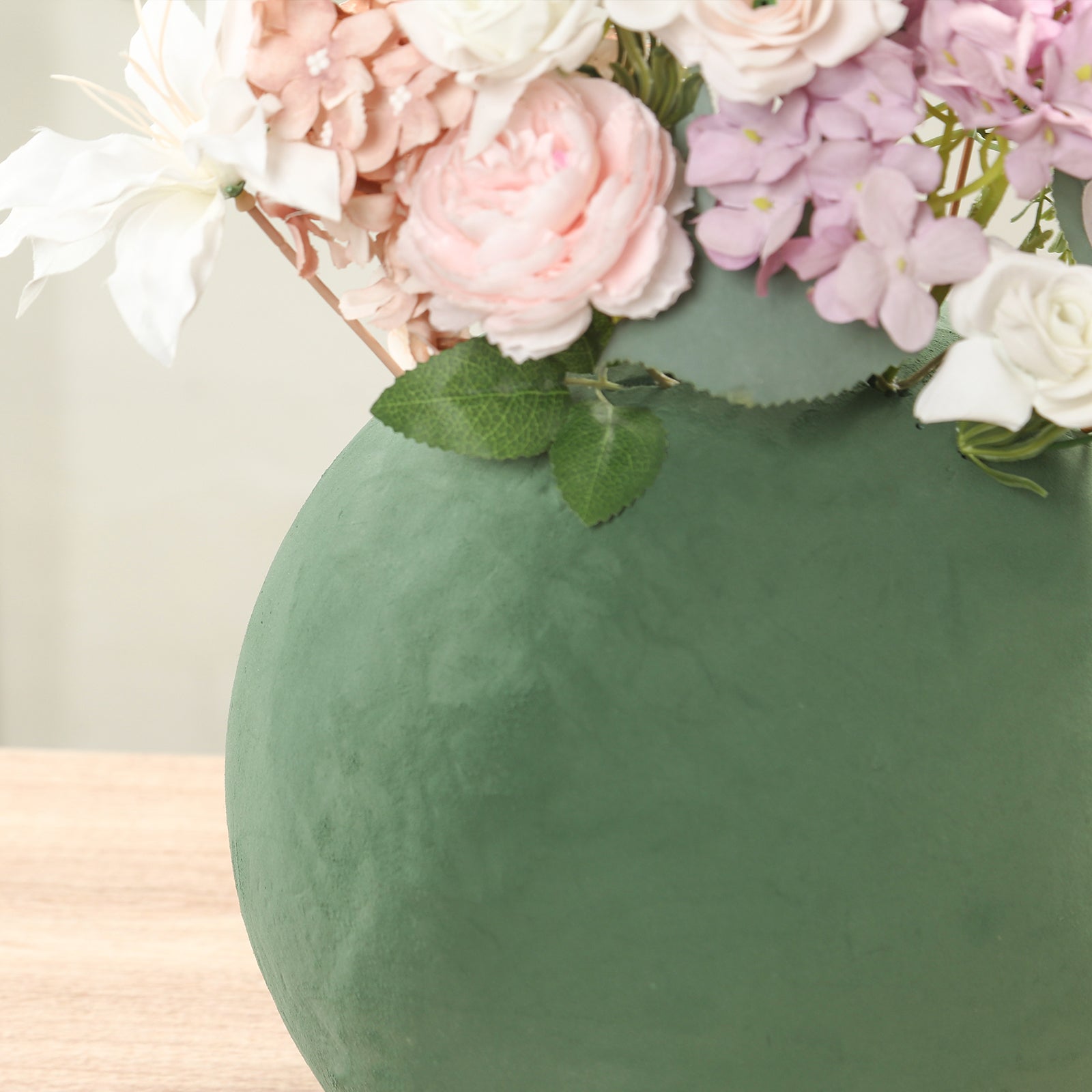 12' Green DIY Floral Craft Foam Balls - Ideal for Arrangements