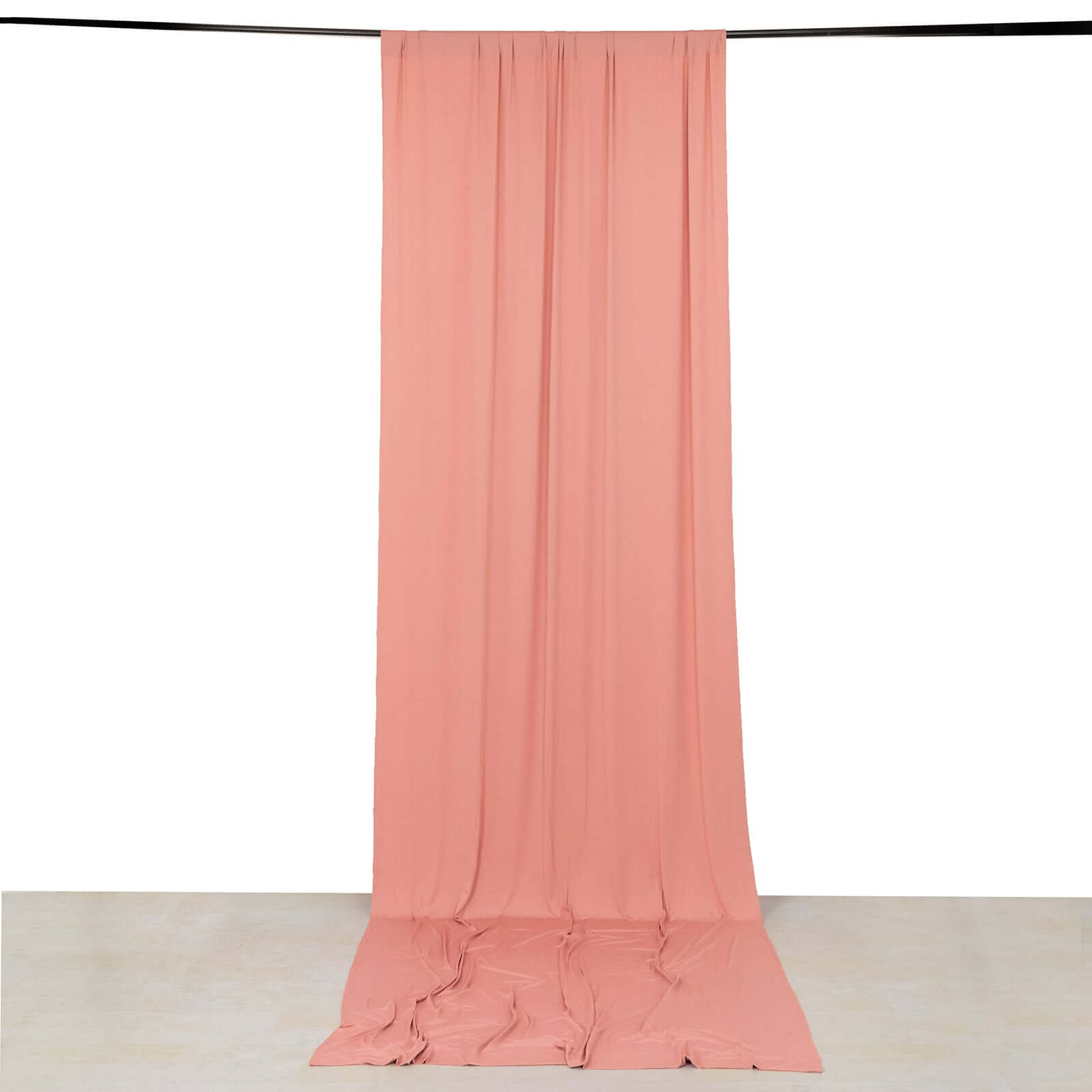 Hot Deal! Dusty Rose 4-Way Stretch Wrinkle-Free Spandex Event Backdrop - 5ftx14ft