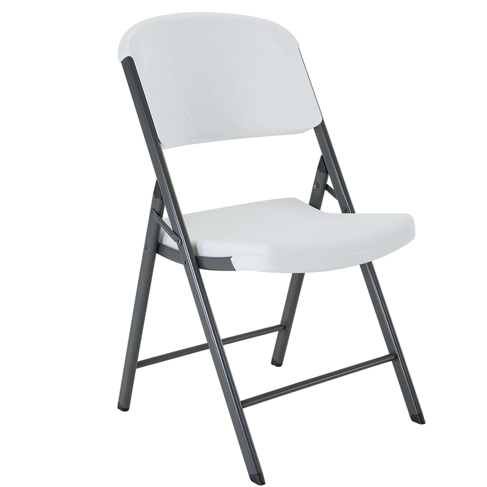 Black Reusable Polyester Slip-On Cover for Lifetime Folding Chairs - Durable & Elegant
