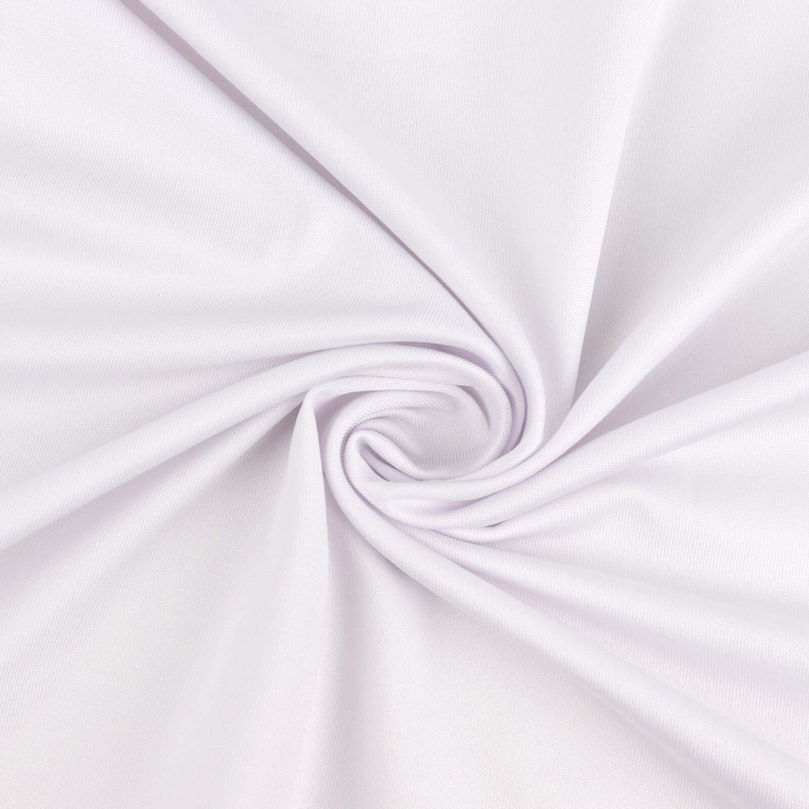 Premium White Spandex 4-Way Stretch Fabric Roll for DIY Crafts - 60 Inches by 10 Yards