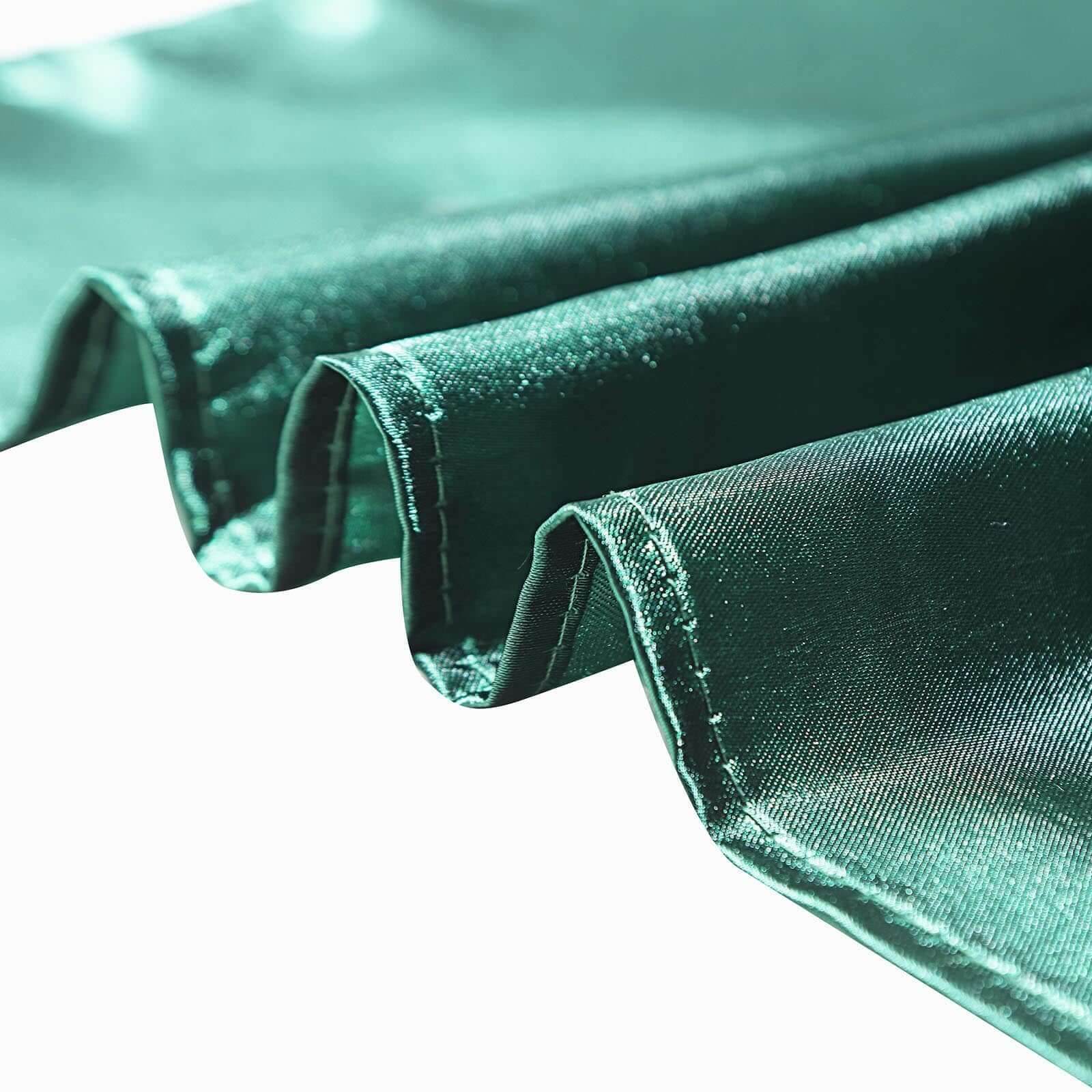 Hot Sale! Seamless Satin Rectangular Tablecloth in Hunter Emerald Green, 90x156 Inches