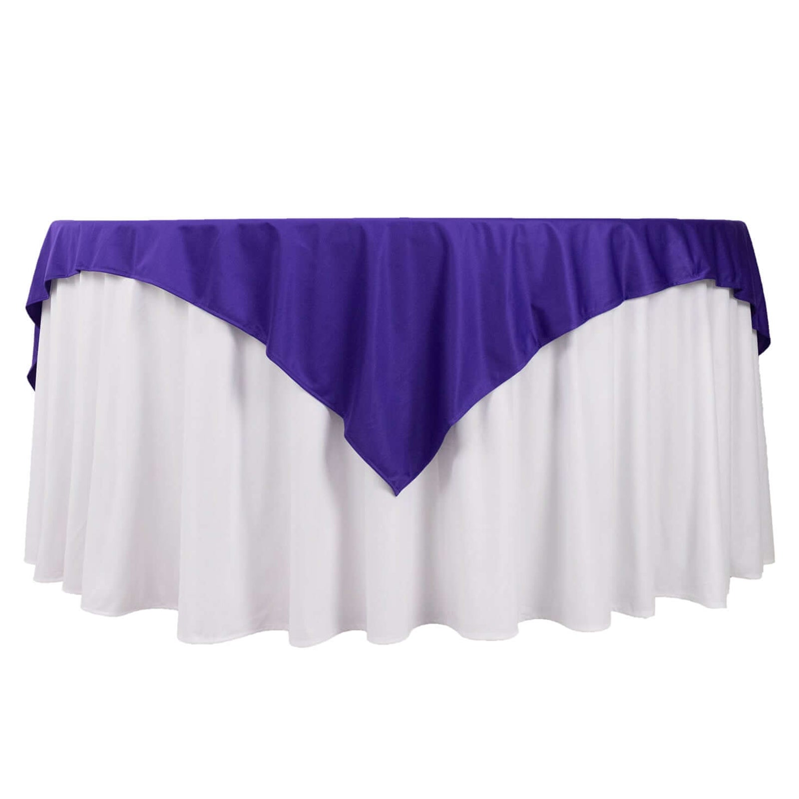 Hot! Purple 70x70 Premium Wrinkle-Free & Stain-Resistant Scuba Table Overlay