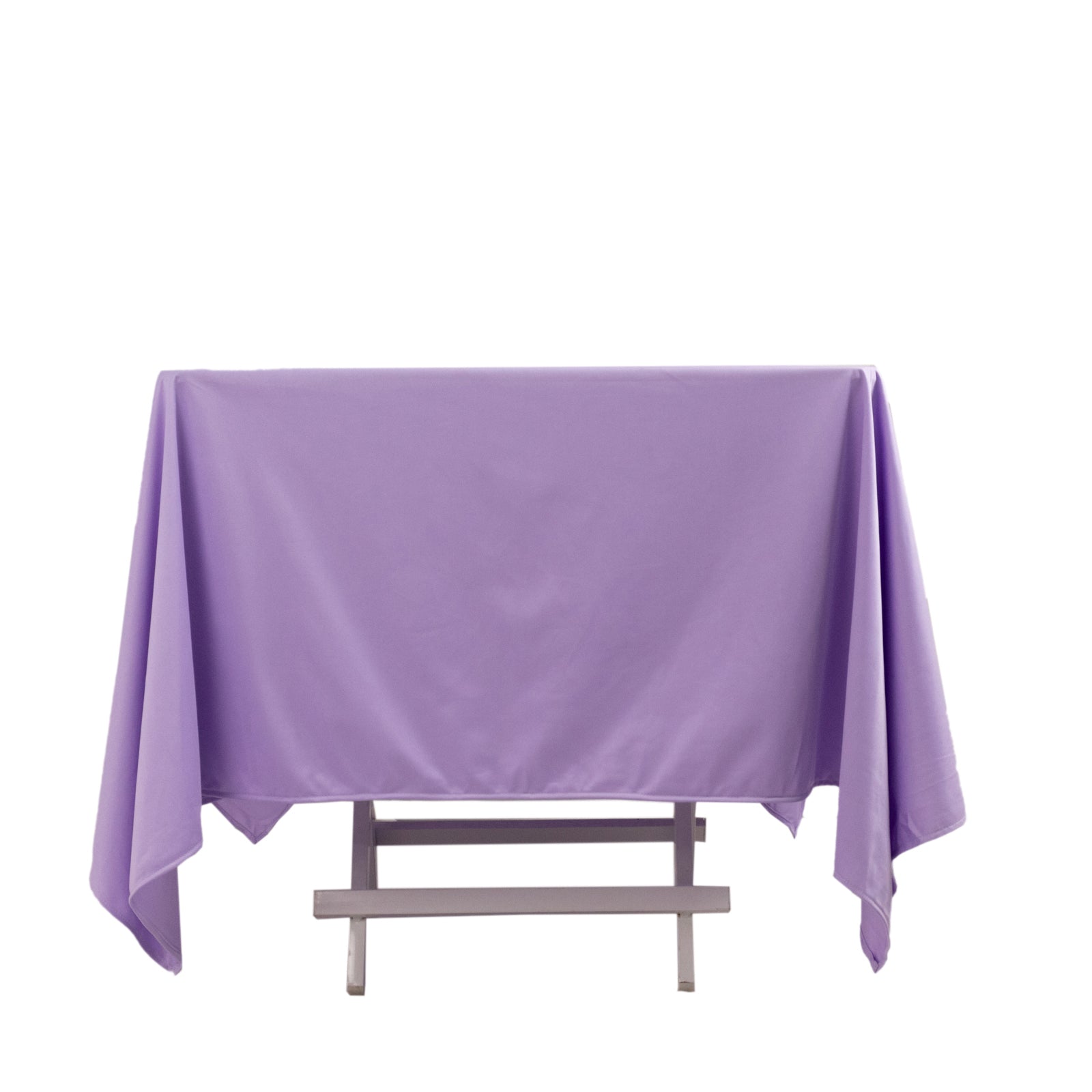 Premium Lavender 70x70 Wrinkle & Stain-Free Scuba Tablecloth - Ideal for Events