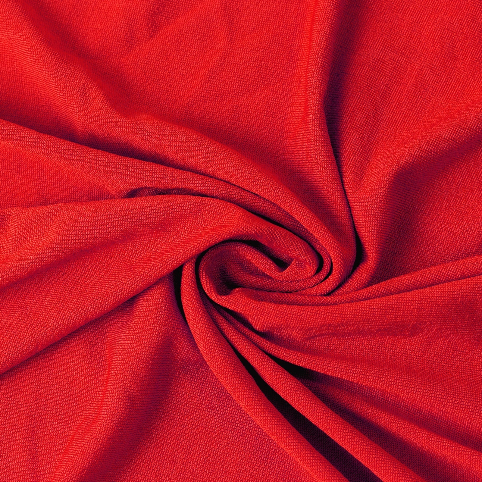 Red 5ft Stretch Spandex Round Tablecloth - Durable & Form-Fitting