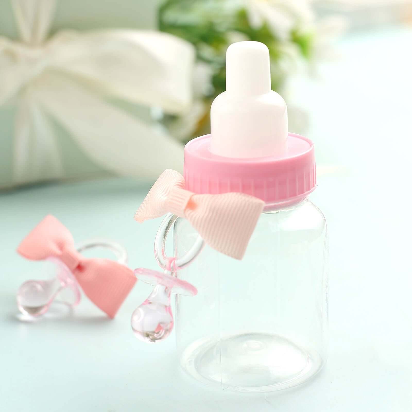 Hot Deal! 12-Pack Pink Decorative Baby Pacifiers for Baby Showers