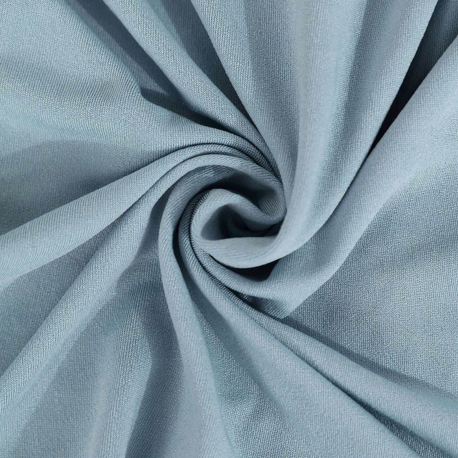 Promo! Dusty Blue Spandex 4-Way Stretch Event Backdrop Curtain with Rod Pockets, 5ft x 18ft