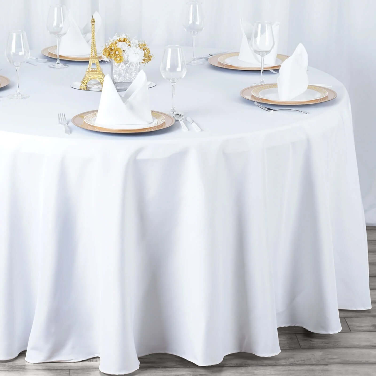 Luxury Seamless 220GSM White Polyester 132