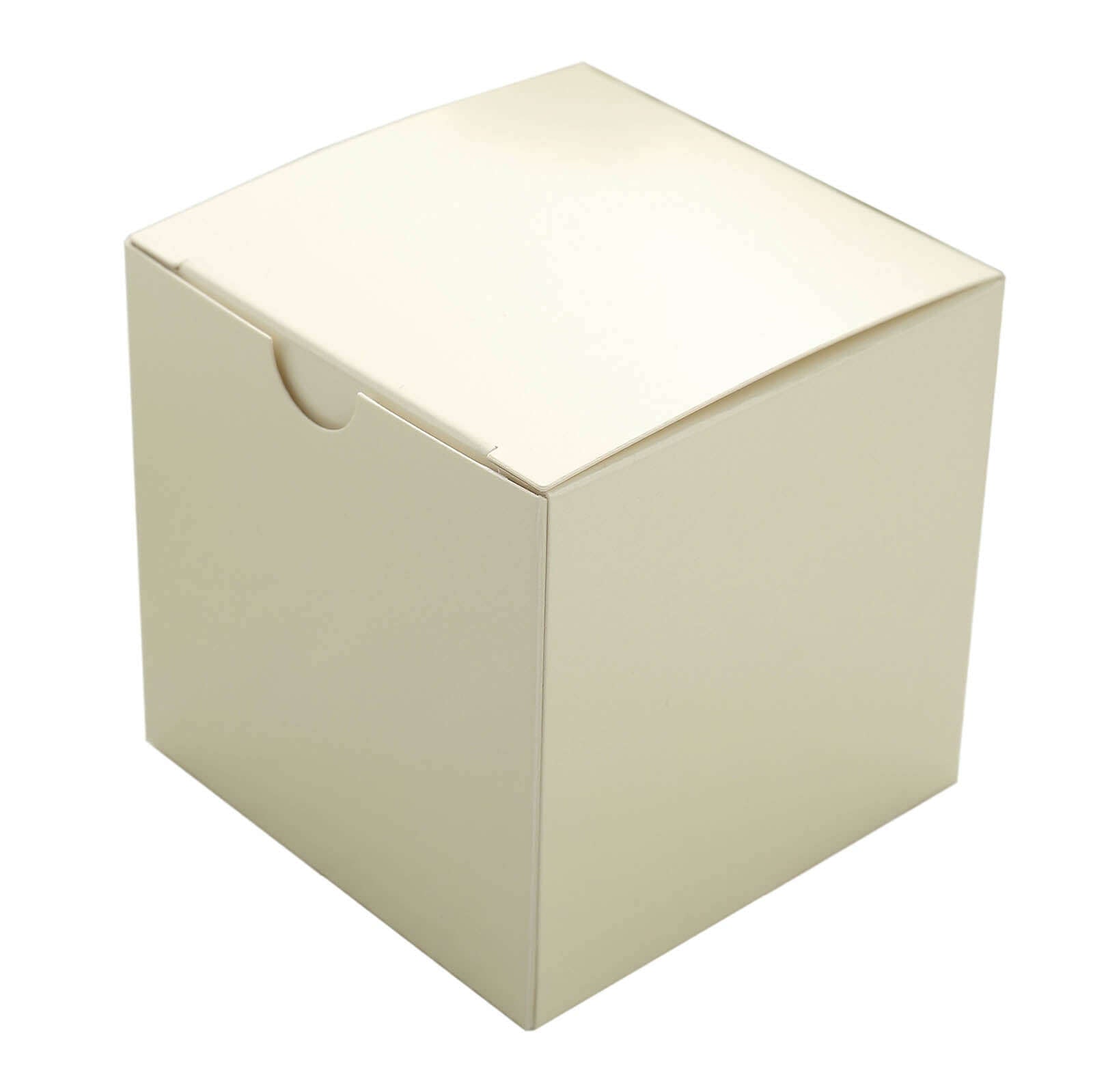 100-Pack of DIY Ivory Party and Shower Favor Candy Gift Boxes - Perfect for Any Occasion!