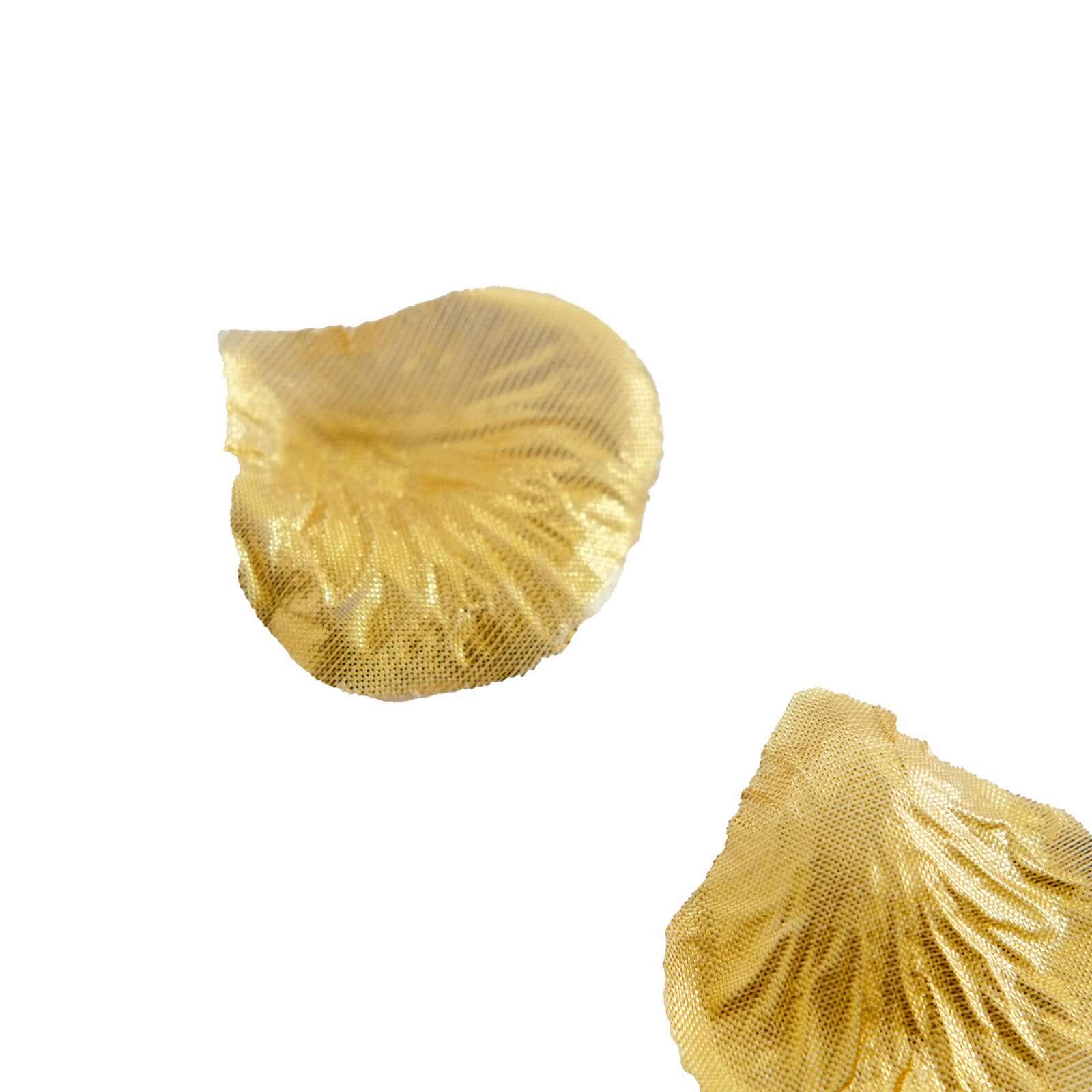 500-Piece Metallic Gold Silk Rose Petal Confetti for Table and Floor Decor
