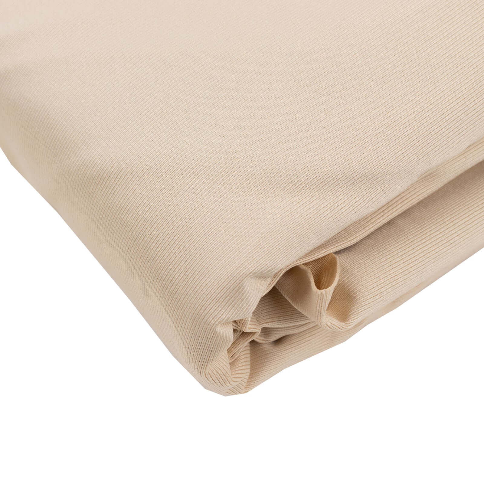 Wrinkle-Free DIY Premium Beige Scuba Polyester Fabric Roll - 60 Inches by 10 Yards