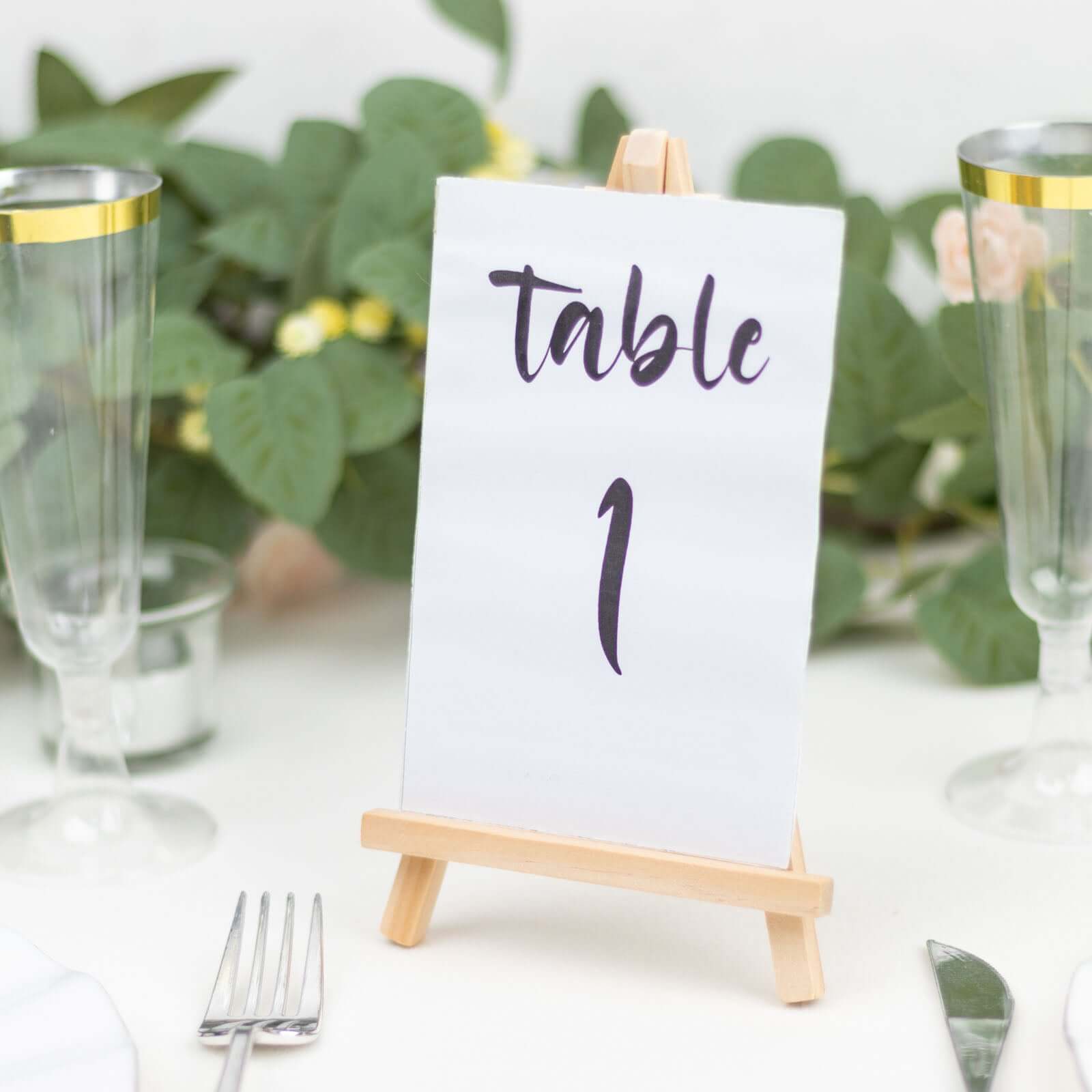 Hot Sale! 10-Pack Natural Wooden Foldable Place Card Holders