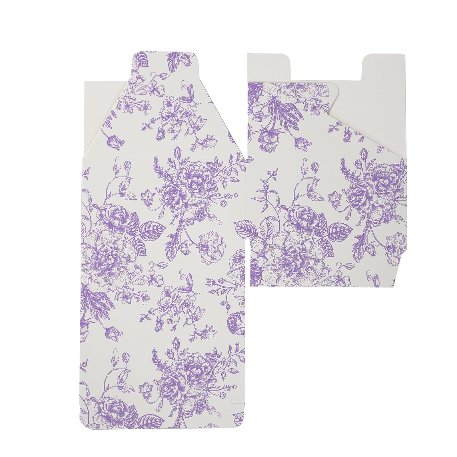 25-Pack French Toile Pattern Party Favors Boxes: Matte Lavender & White Candy Gift Boxes