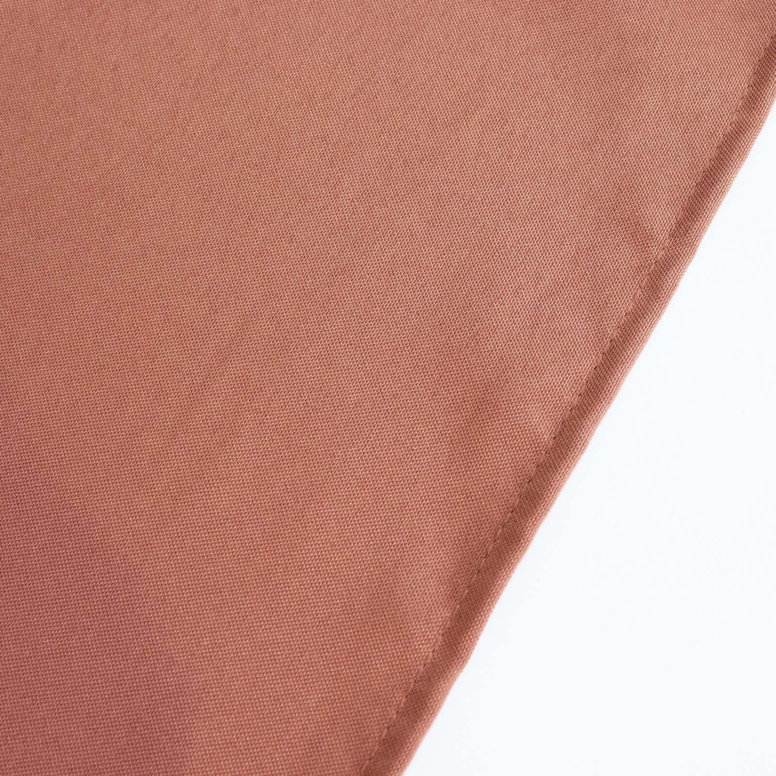 Hot Sale! Durable 220GSM Wrinkle-Resistant 60x102 Rectangle Premium Polyester Tablecloth in Terracotta (Rust)