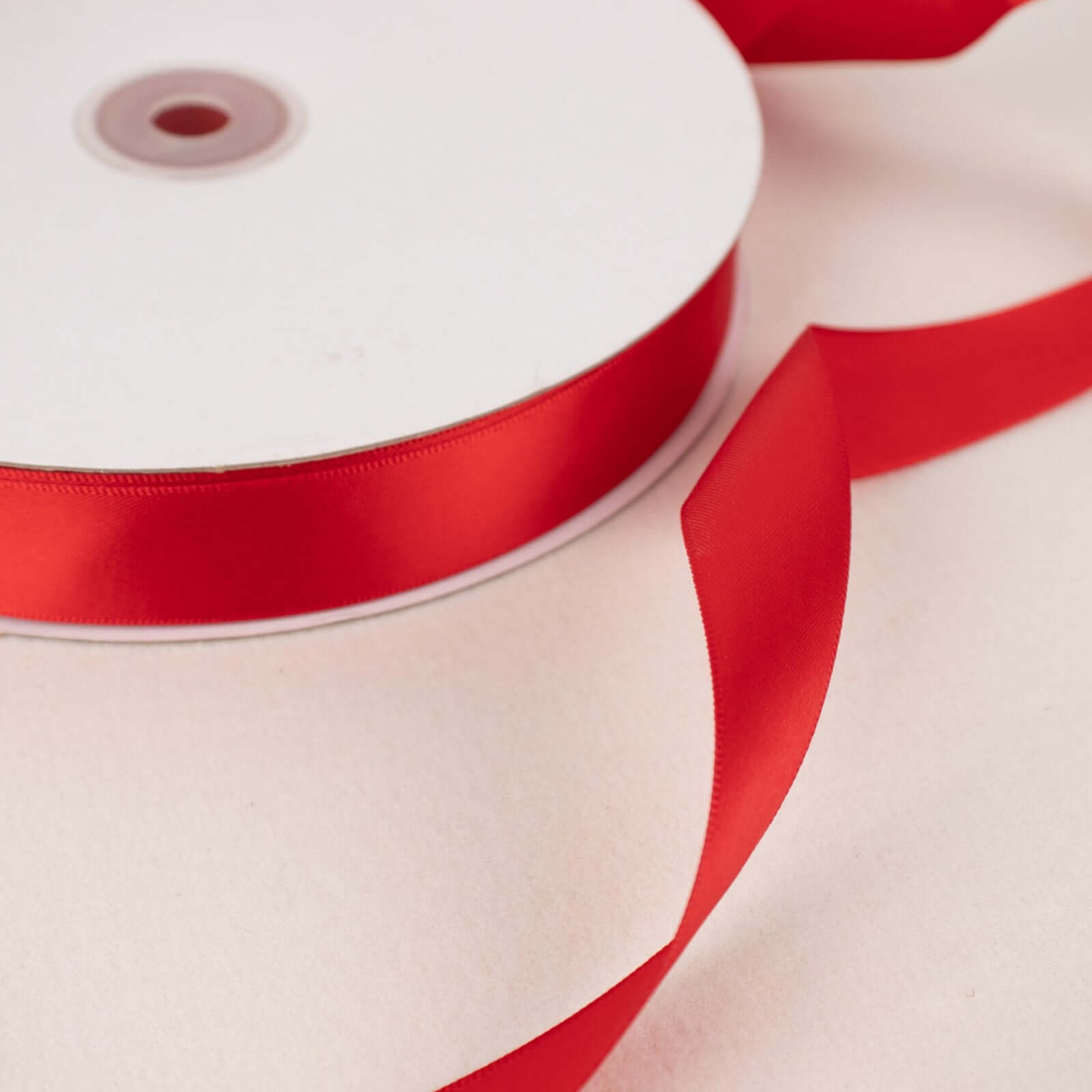 Hot Deal! 100-Yard 7/8 Red Single-Face Decorative Satin Ribbon