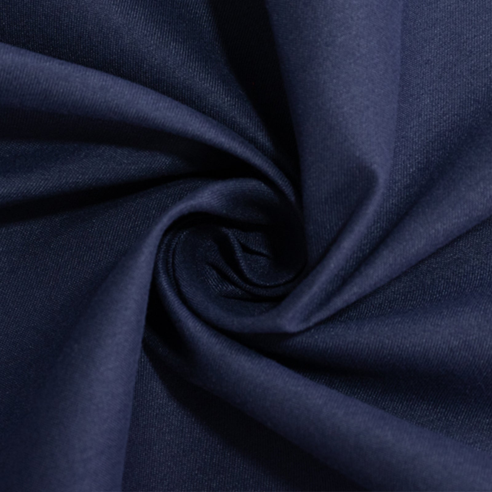 Navy Blue 132" Seamless Wrinkle - Resistant Cotton Blend Round Tablecloth - Ideal for Events