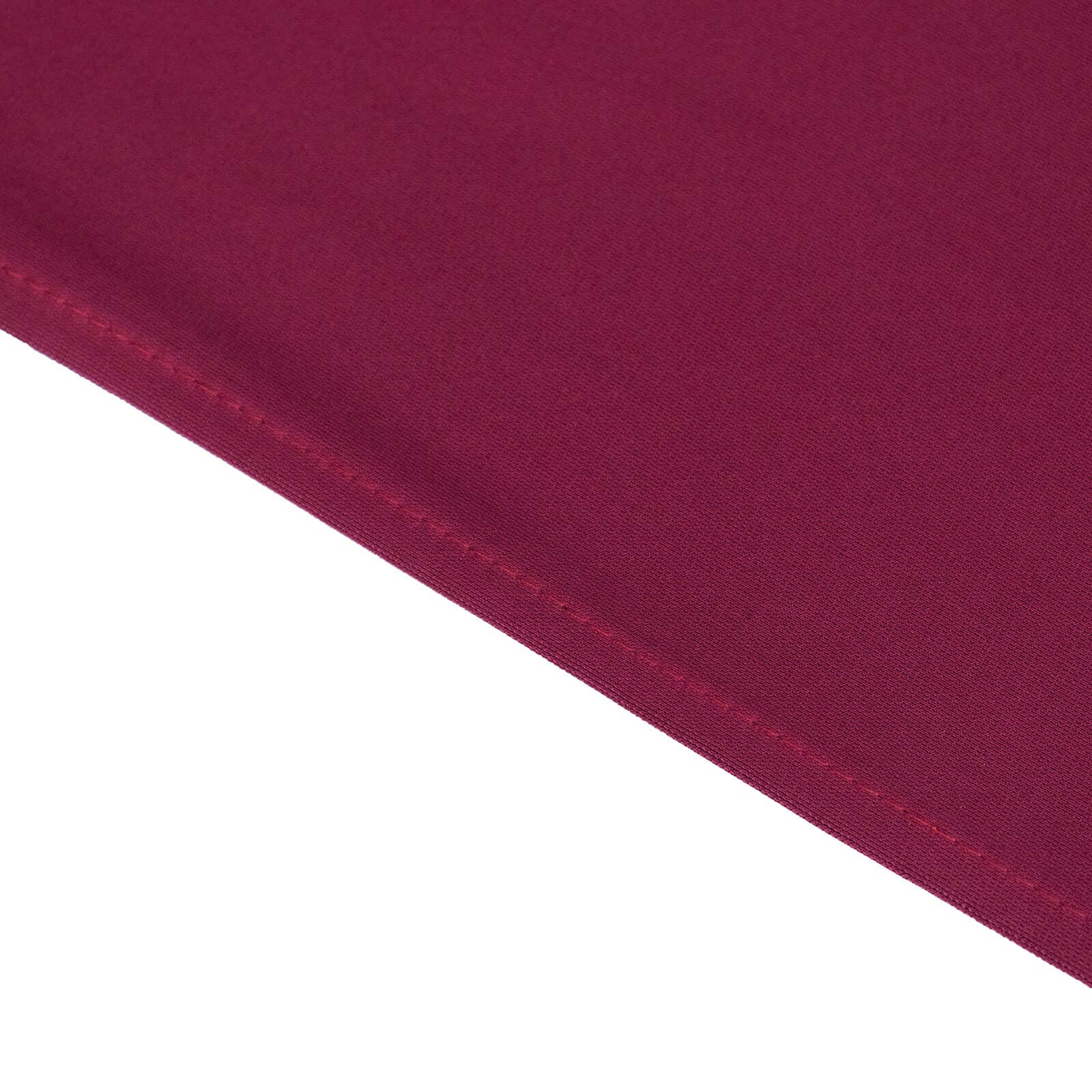 Premium Seamless Burgundy 120' Round Scuba Tablecloth - Wrinkle & Stain Resistant