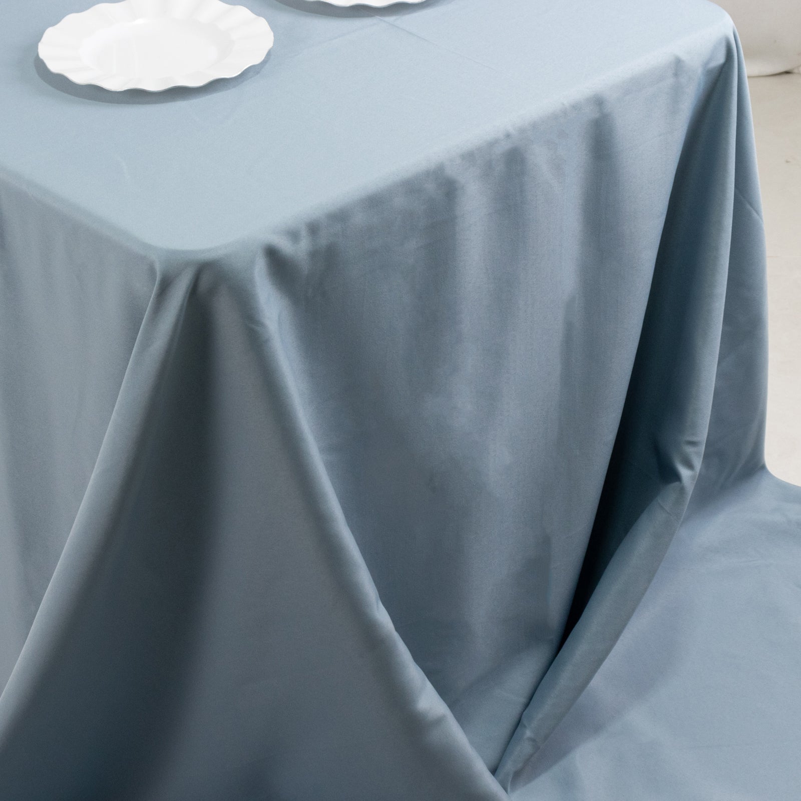 Exclusive Premium Polyester Rectangle Tablecloth in Dusty Blue - 90x156, 220GSM Stain-Resistant