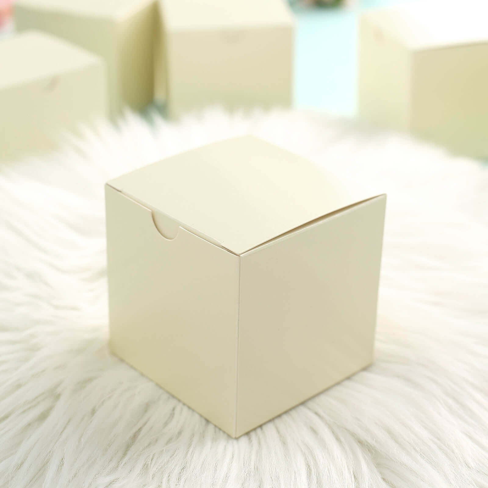 100-Pack of DIY Ivory Party and Shower Favor Candy Gift Boxes - Perfect for Any Occasion!