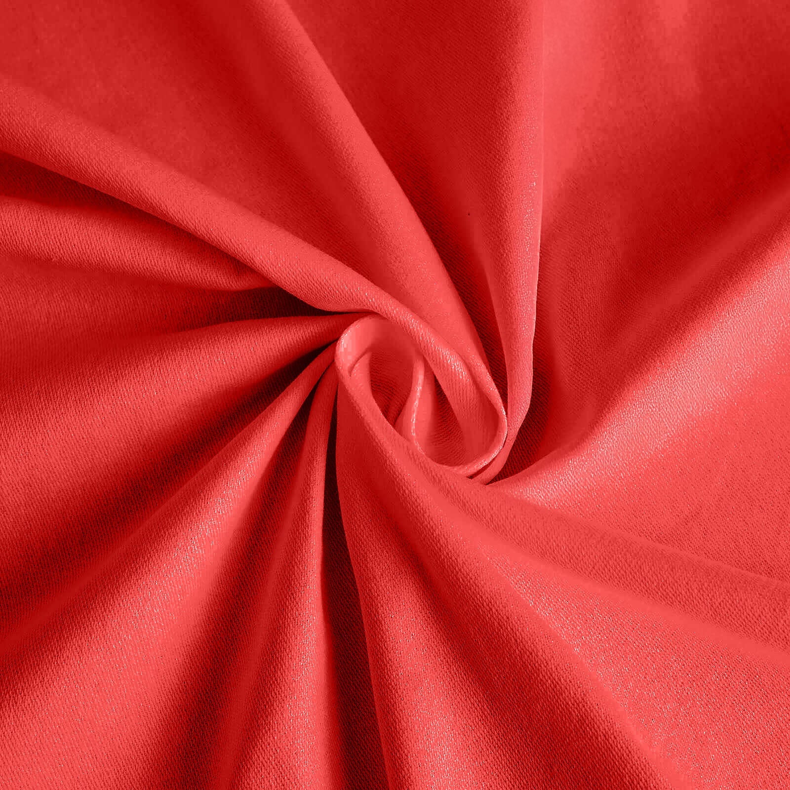Red Seamless Wrinkle-Resistant 132" Cotton Blend Round Tablecloth