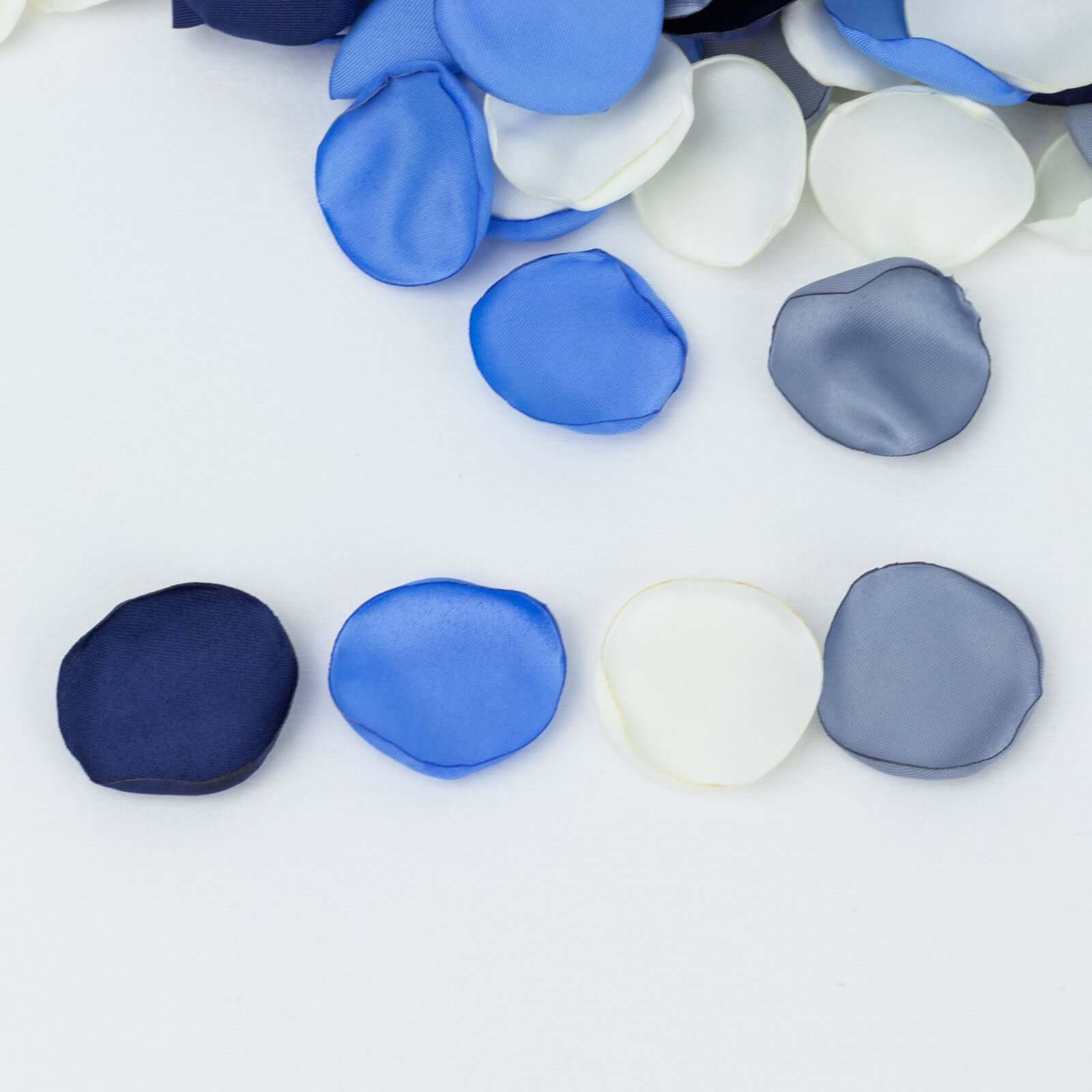 Get 400-Pack Silk Rose Petal Confetti in Dusty Blue Mix for Decorative Events