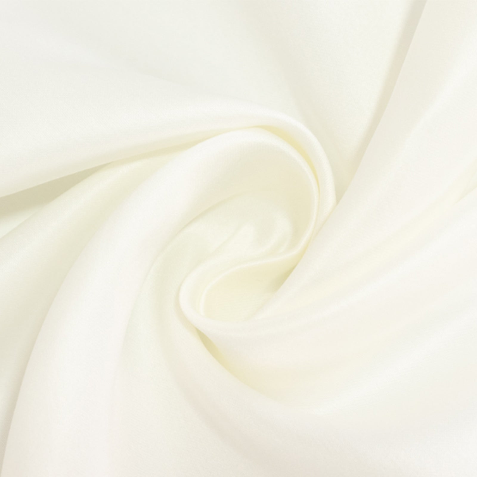 Hot Deal! Ivory Lamour Satin 72x72 Square Table Overlay with Smooth Finish