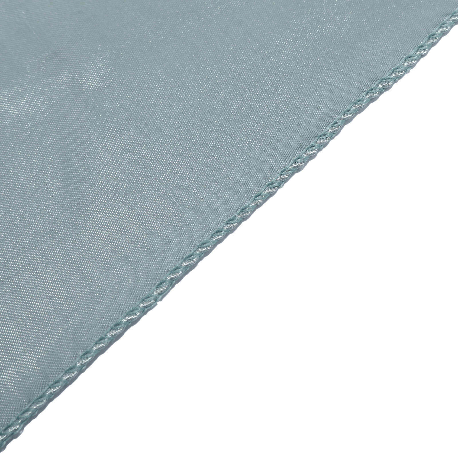 Hot Sale! Seamless Dusty Blue Satin Rectangular 90x132 Tablecloth for Various Events