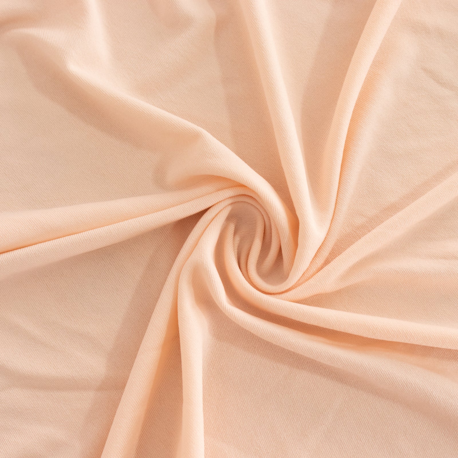Blush Spandex Stretch Cocktail Table Cover - Easy Maintenance for 33'-36' Tables