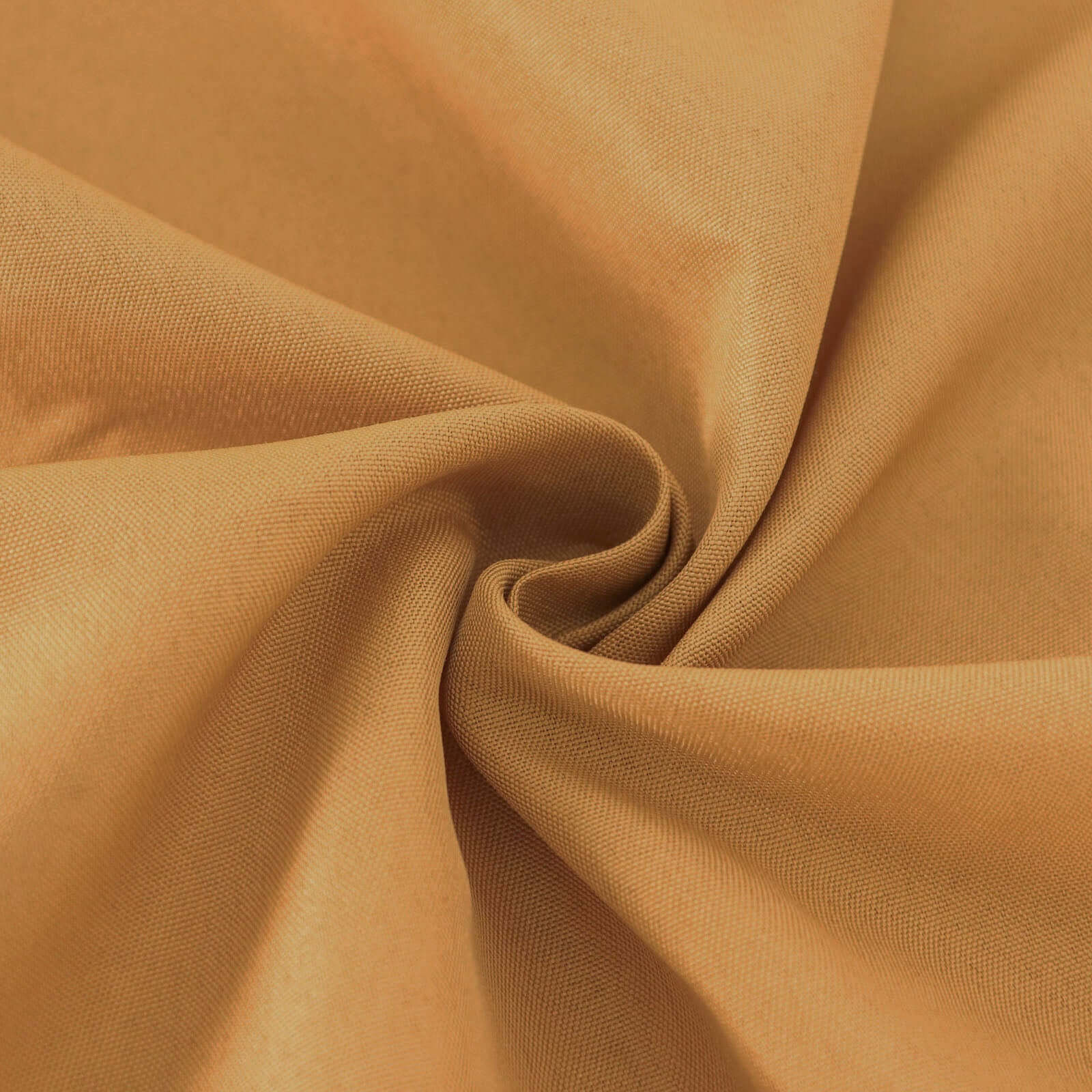 Gold 70-Inch Polyester Round Tablecloth - Durable, Wrinkle-Resistant for Daily Use