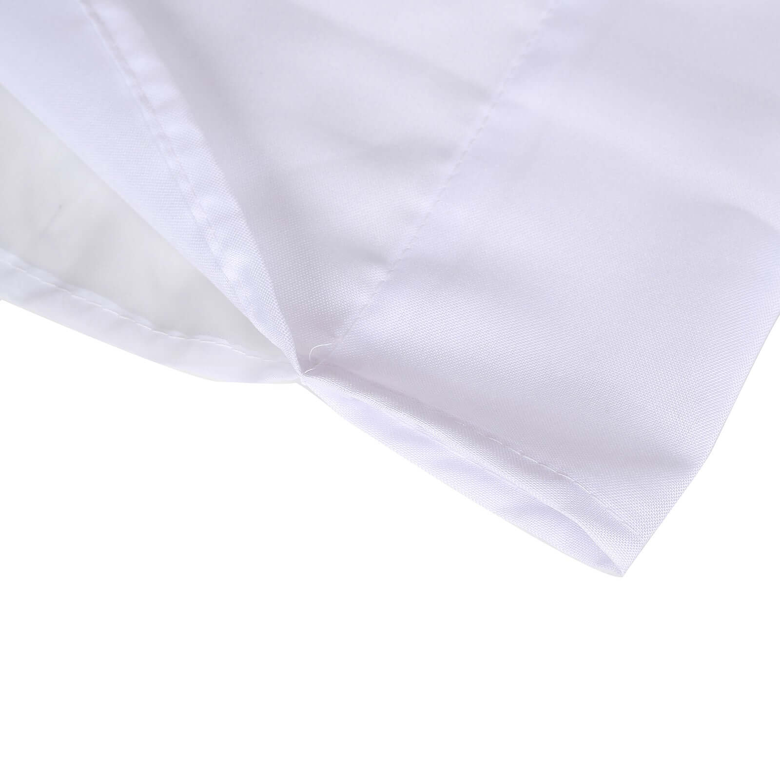 Sale! 10ftx10ft Dual - Layer White Polyester & Chiffon Event Curtain Drapes with Rod Pockets