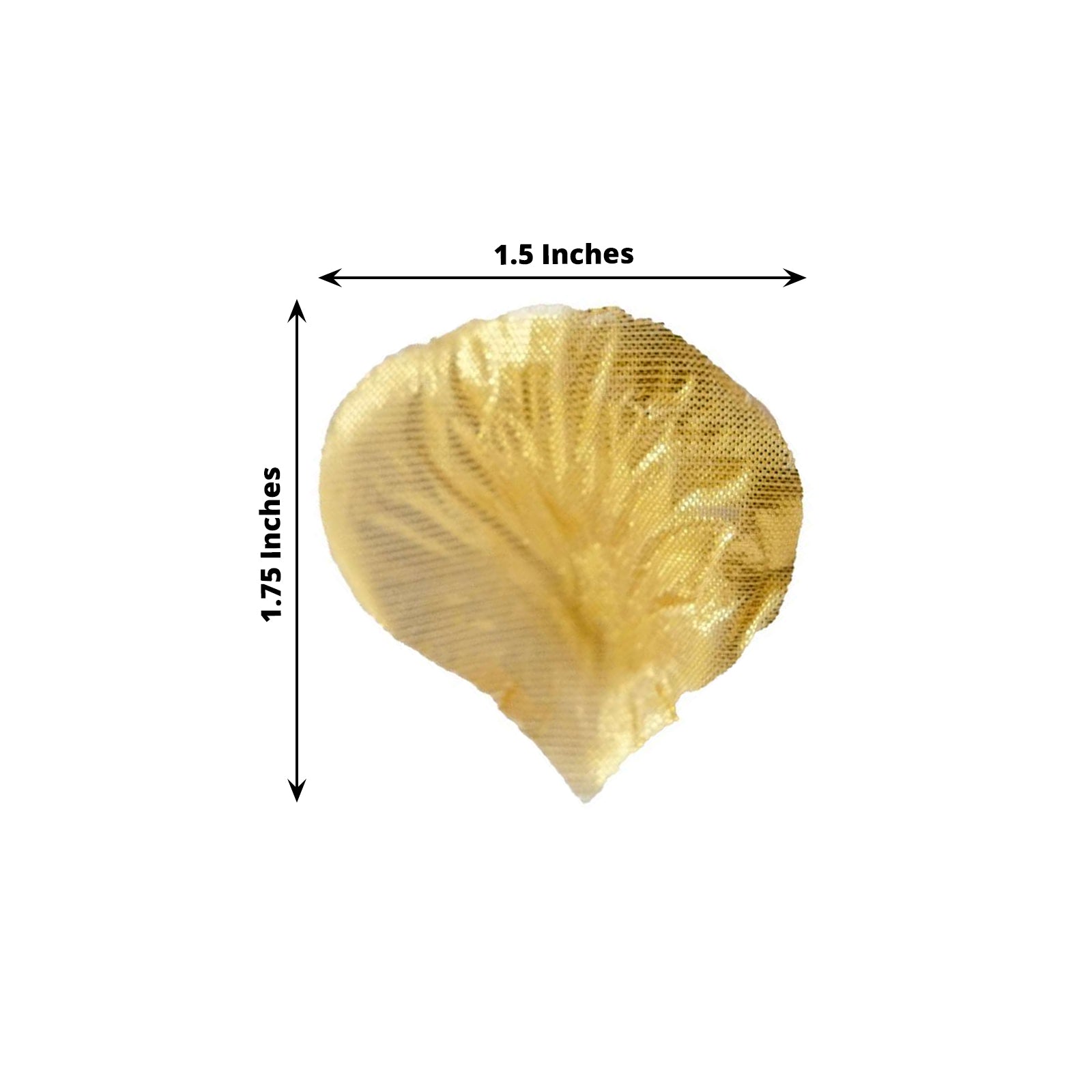 500-Piece Metallic Gold Silk Rose Petal Confetti for Table and Floor Decor