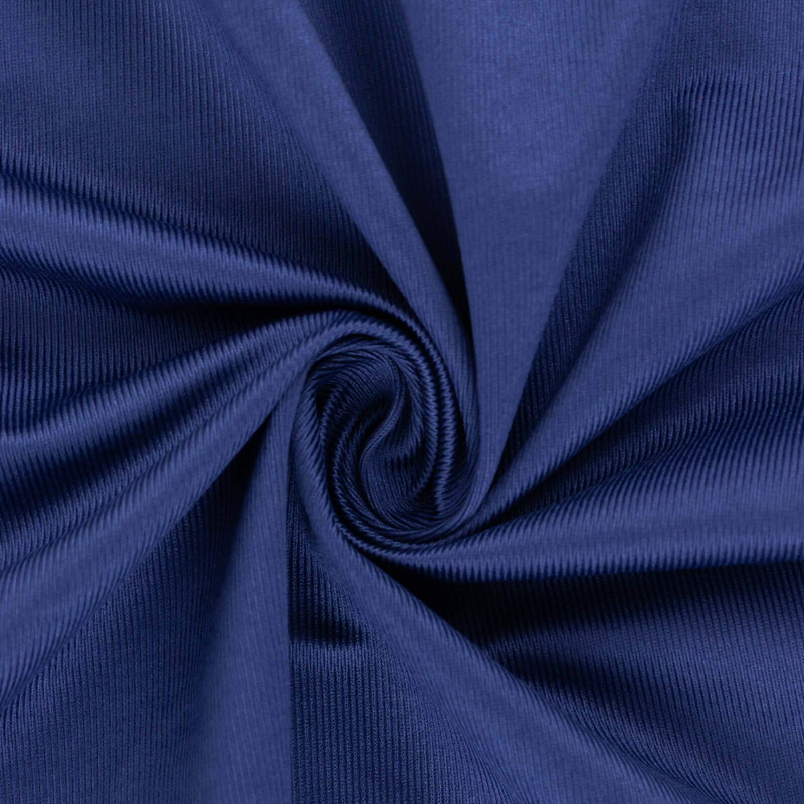 Premium Wrinkle-Free Navy Blue Scuba Polyester Fabric Roll for DIY Crafts - 60 Inches by 10 Yards