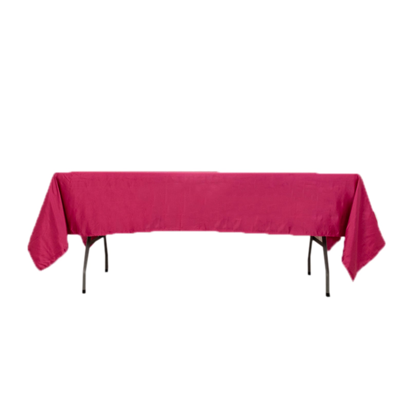 Exclusive Fuchsia Lamour Satin Rectangle Tablecloth - 60x102, Durable & Silky Soft