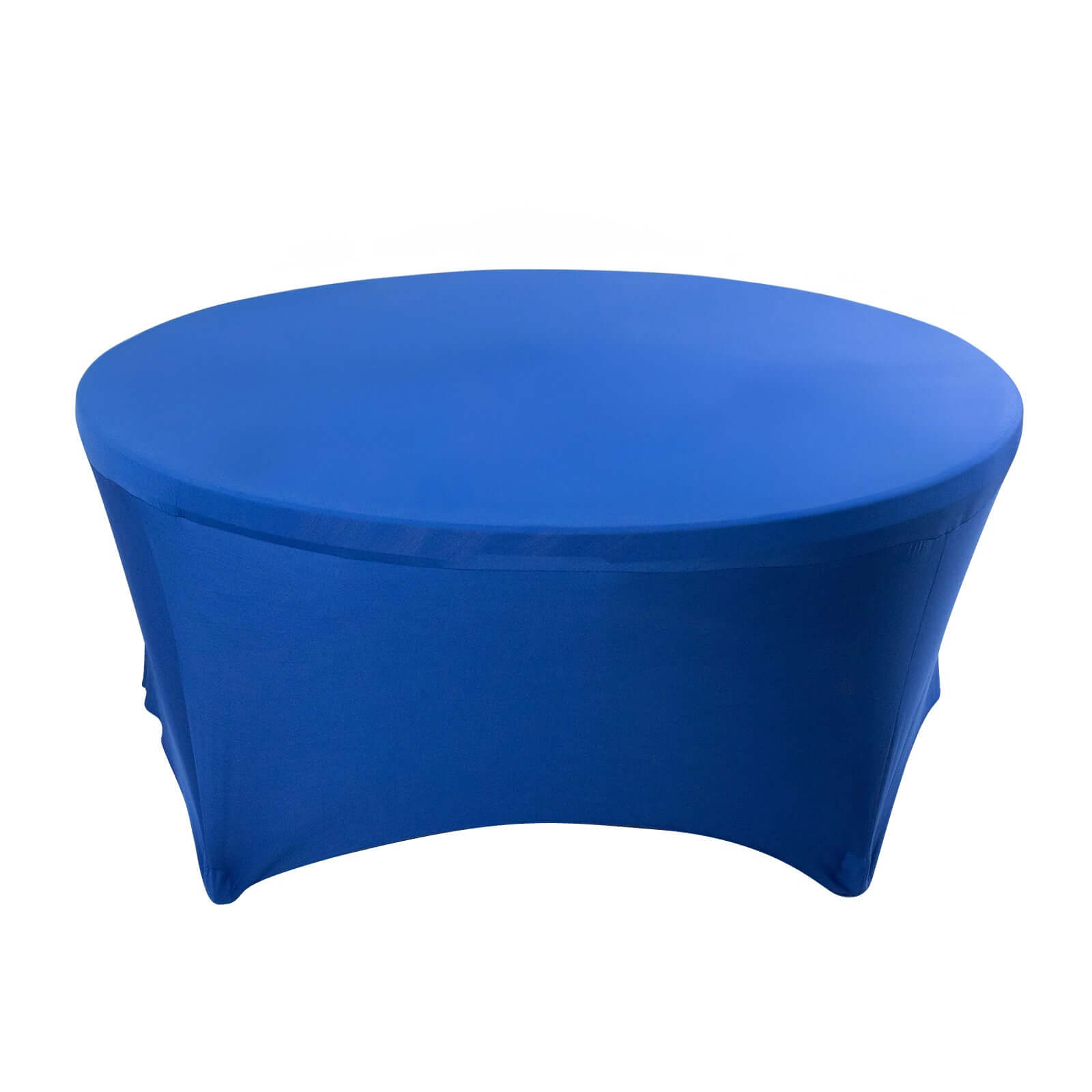 Royal Blue 6ft Stretch Spandex Round Tablecloth - Durable & Form-Fitting