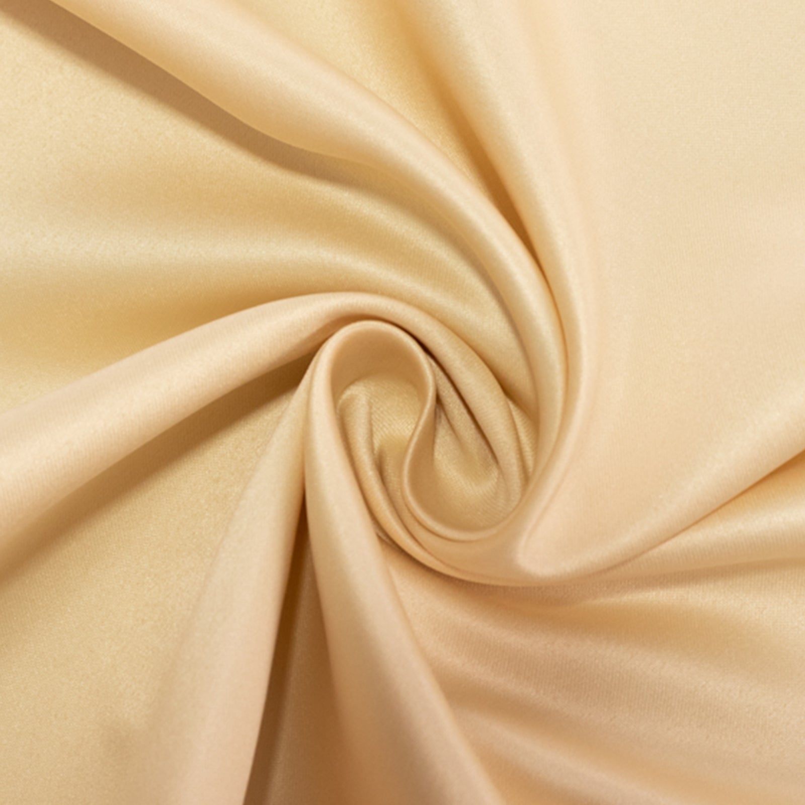 Beige Lamour Satin Rectangle Tablecloth - Durable & Silky Soft, Ideal for Events