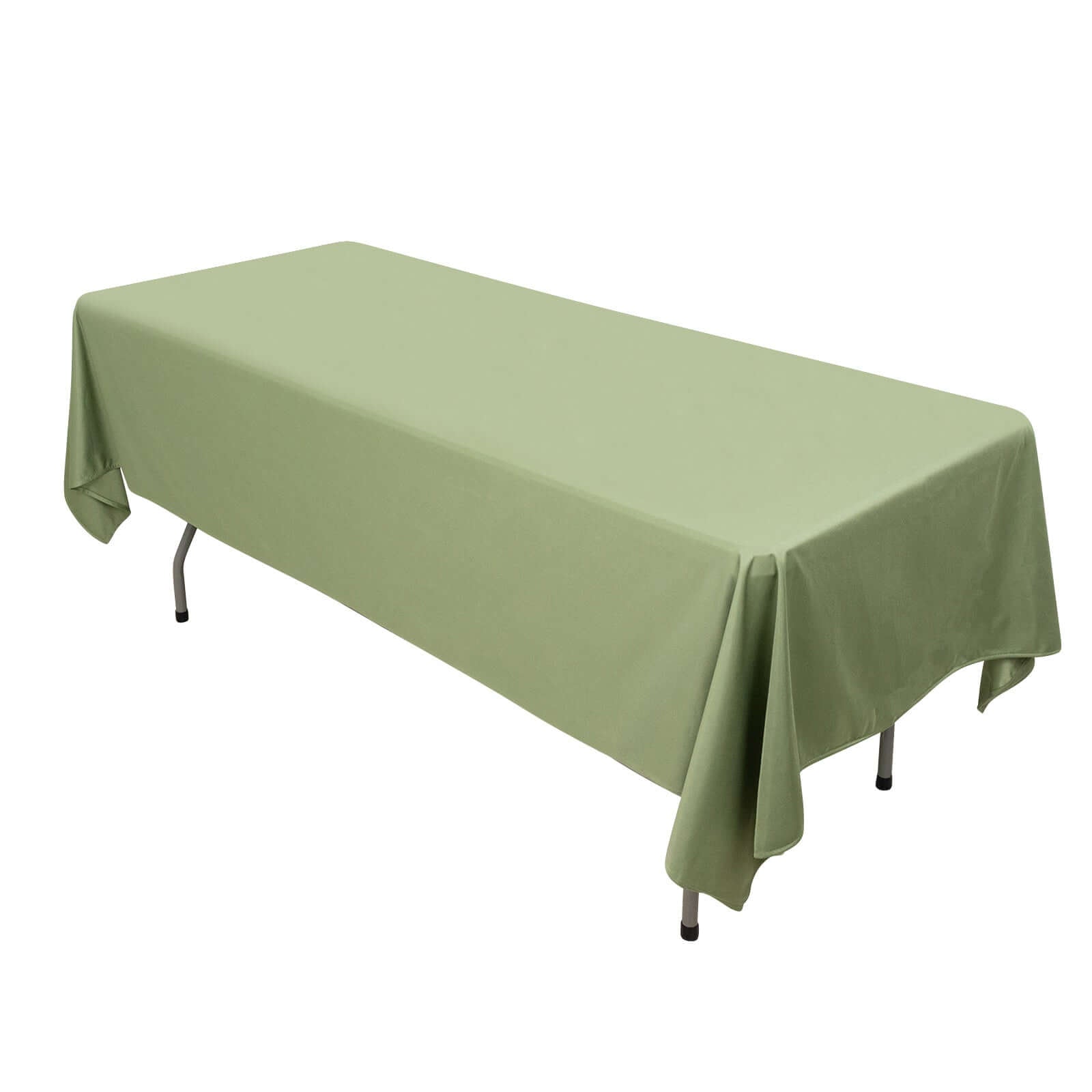 Wrinkle-Free & Stain-Resistant Premium Scuba 60x102 Dusty Sage Green Rectangular Tablecloth