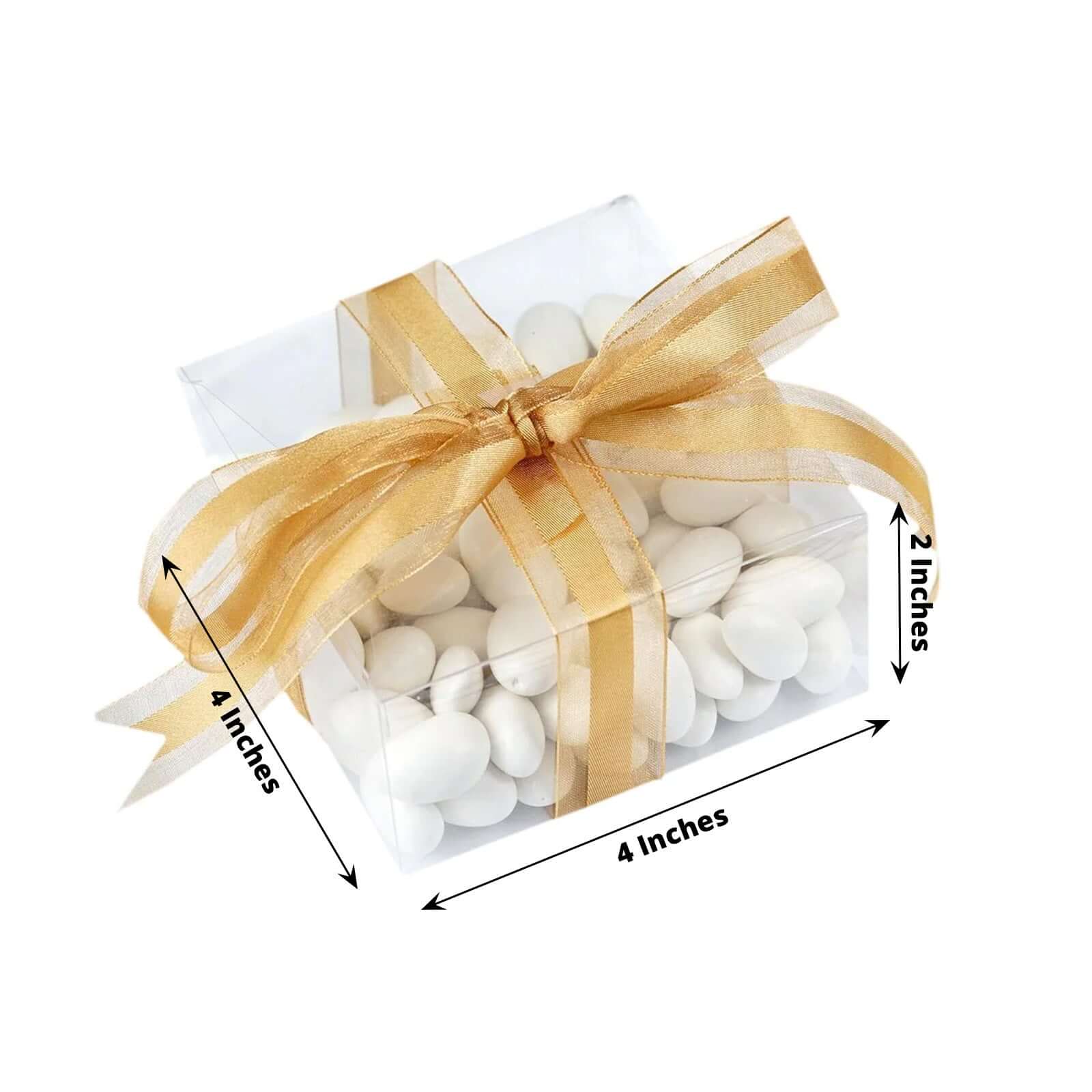 Get 25-Pack of 4x4x2 Clear PVC Cake and Cupcake Party Favor Gift Boxes for DIY Fun