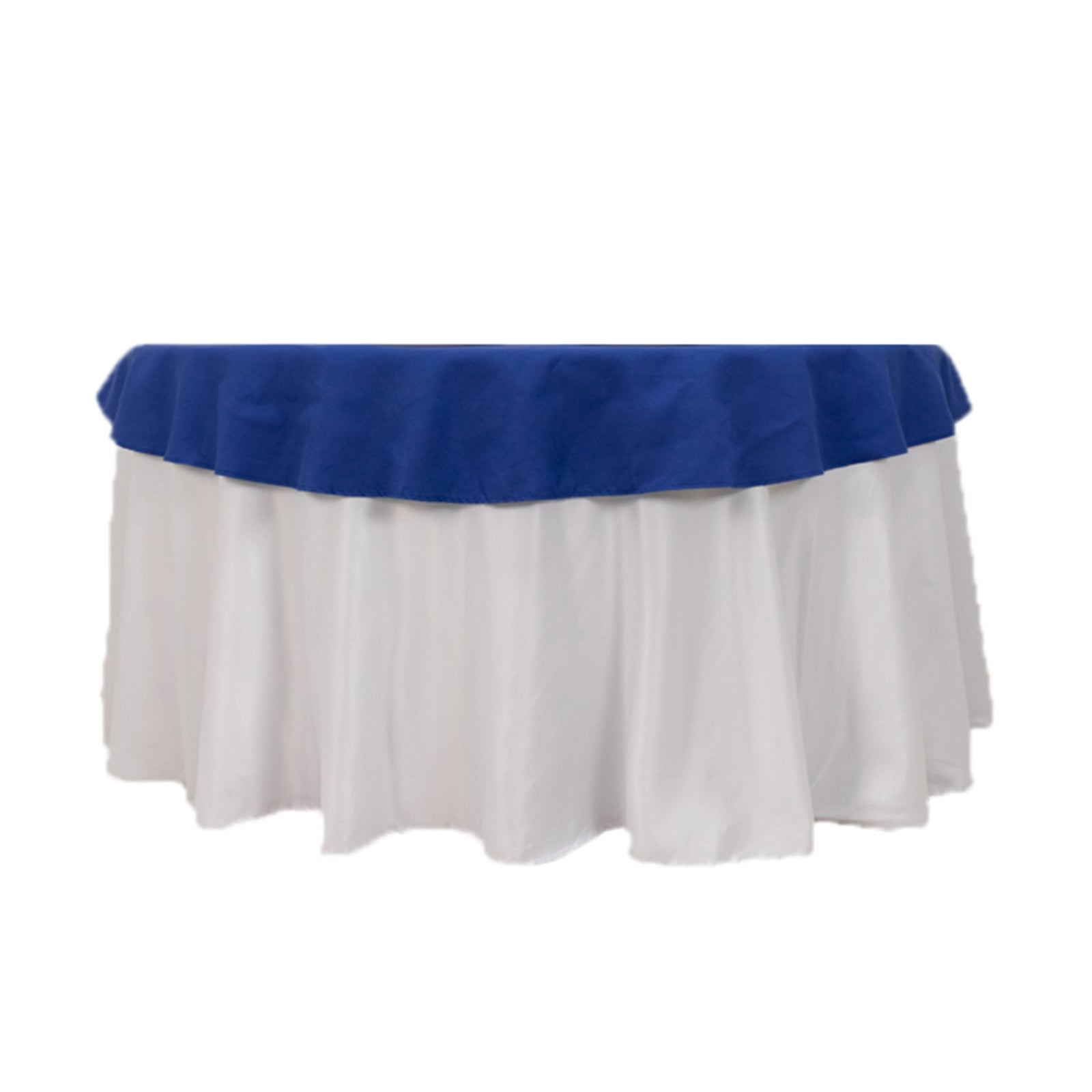Exclusive Royal Blue 70" Cotton Blend Round Tablecloth - Wrinkle-Free and Ideal for Events