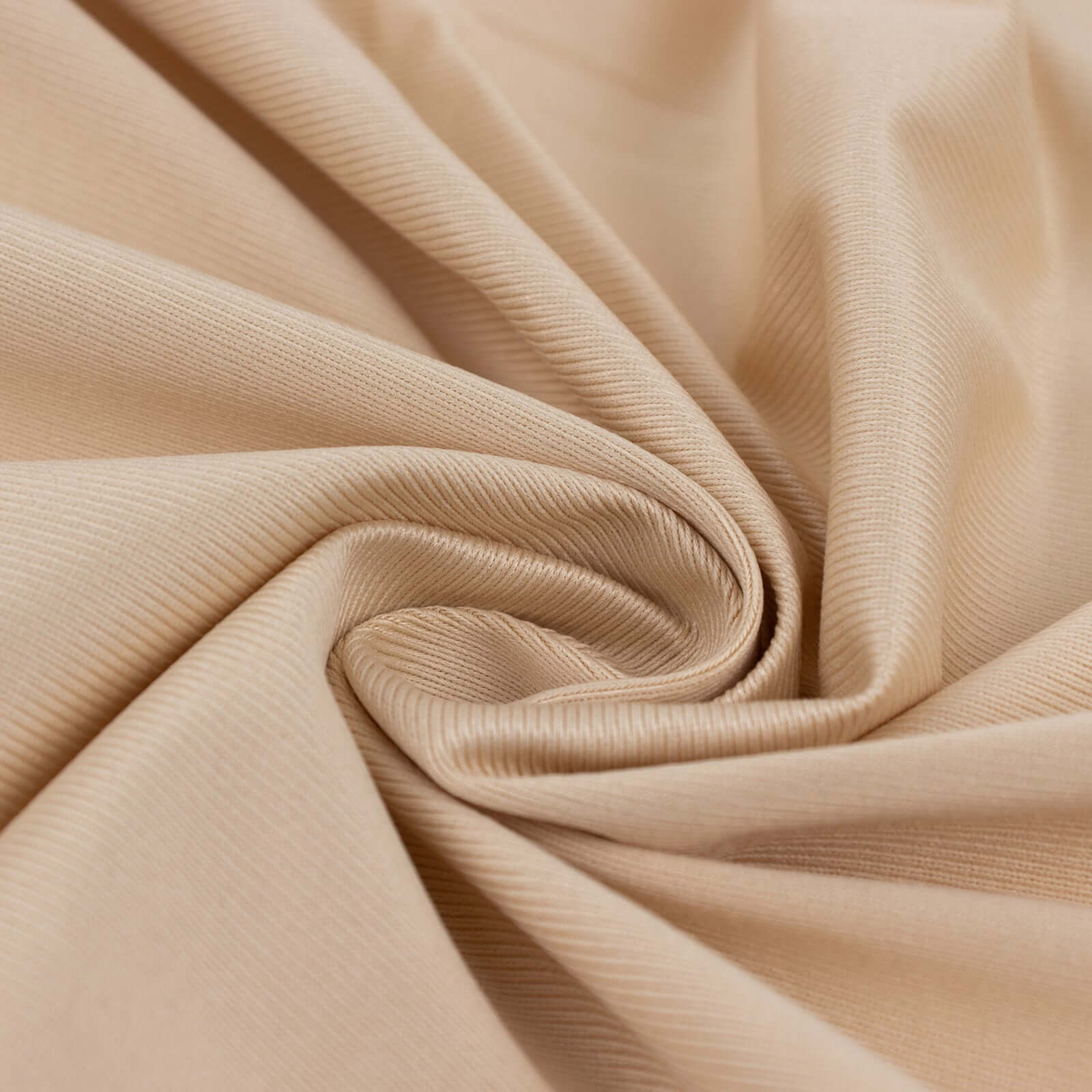 Wrinkle-Free DIY Premium Beige Scuba Polyester Fabric Roll - 60 Inches by 10 Yards