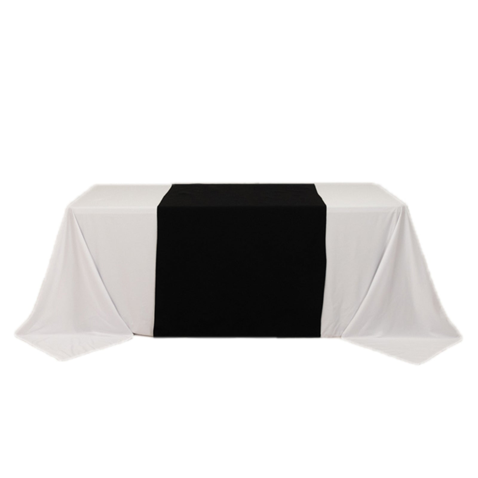 Hot! Extra Wide Sublimation Printable Black Premium Polyester 36x72 Table Runner